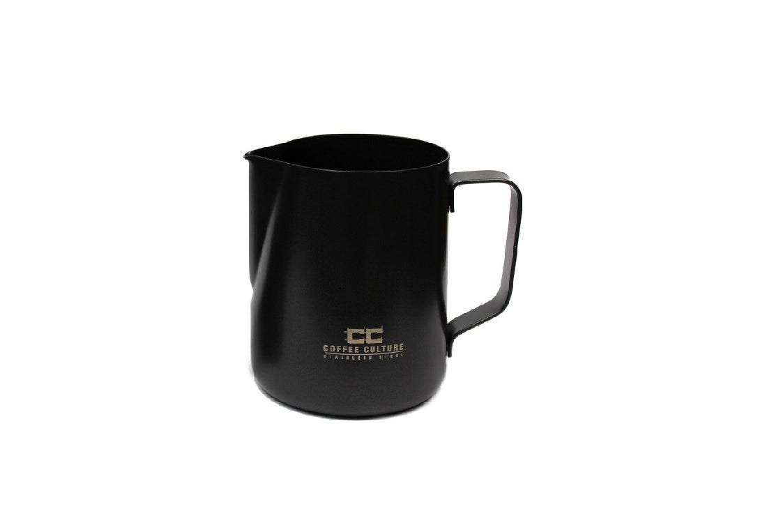 Classic Matte Black Stainless Steel Milk Frothing Pitcher 600ml - Perfect for Latte Art, Cappuccino & Hot Chocolate Making at Home or Coffee Shop