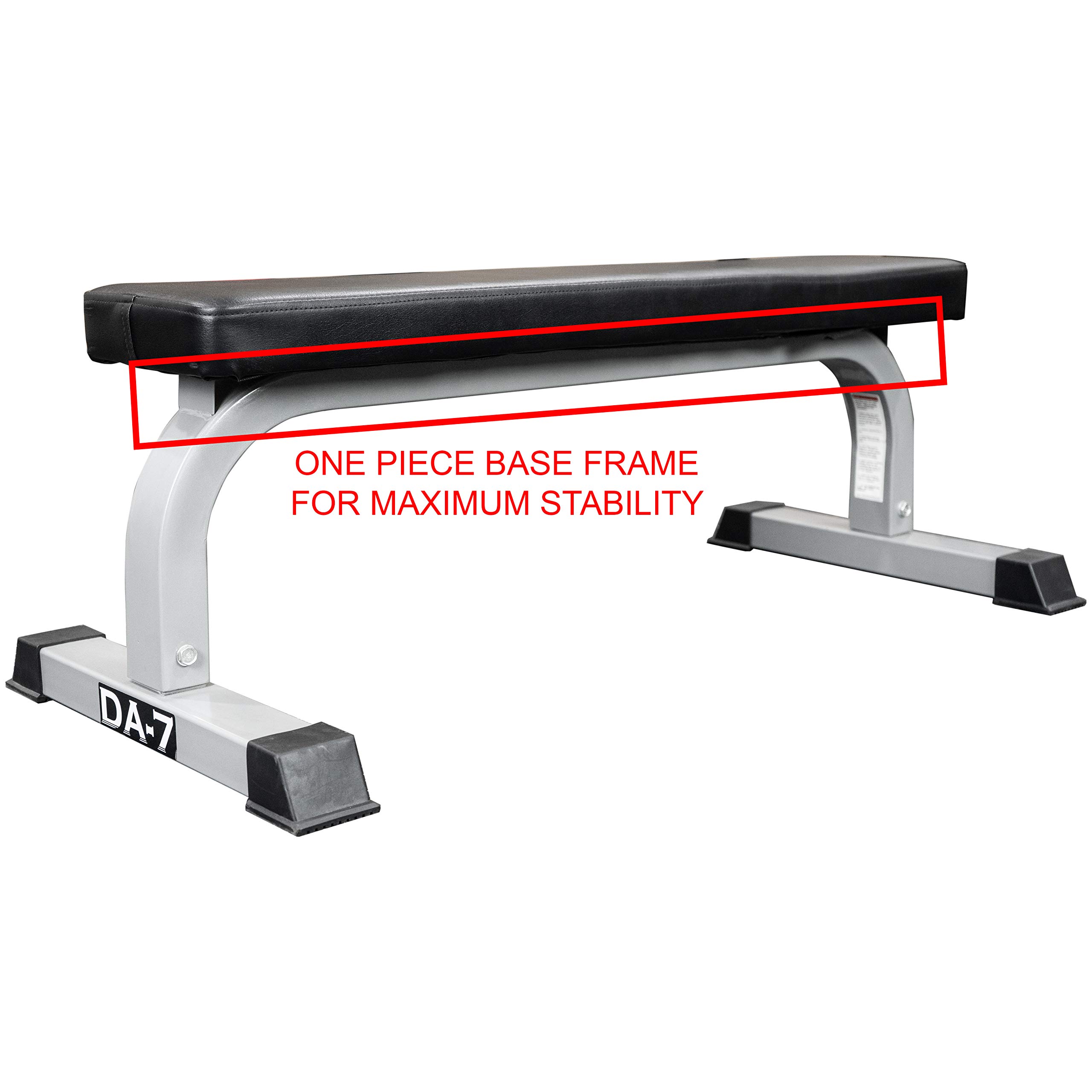 Valor Fitness Flat Weight Bench - Heavy Duty Steel Frame & High Density Padding - Perfect for Home Gym, Strength Training & Full Body Workouts - Compact & Durable Exercise Bench for Men & Women