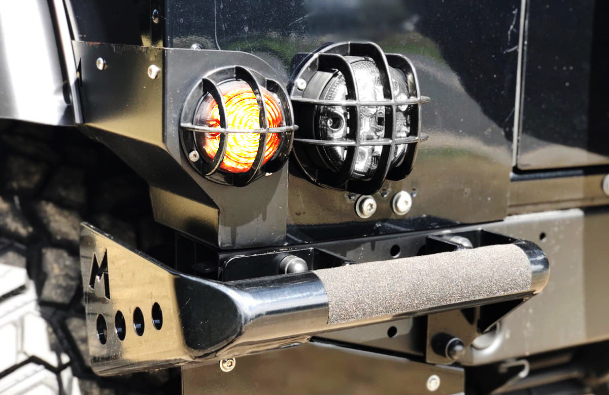 4-Piece Clear Amber & White LED Turn Signal and Clearance Light Kit for Land Rover Defender - Upgrade Off-Road Visibility & Style