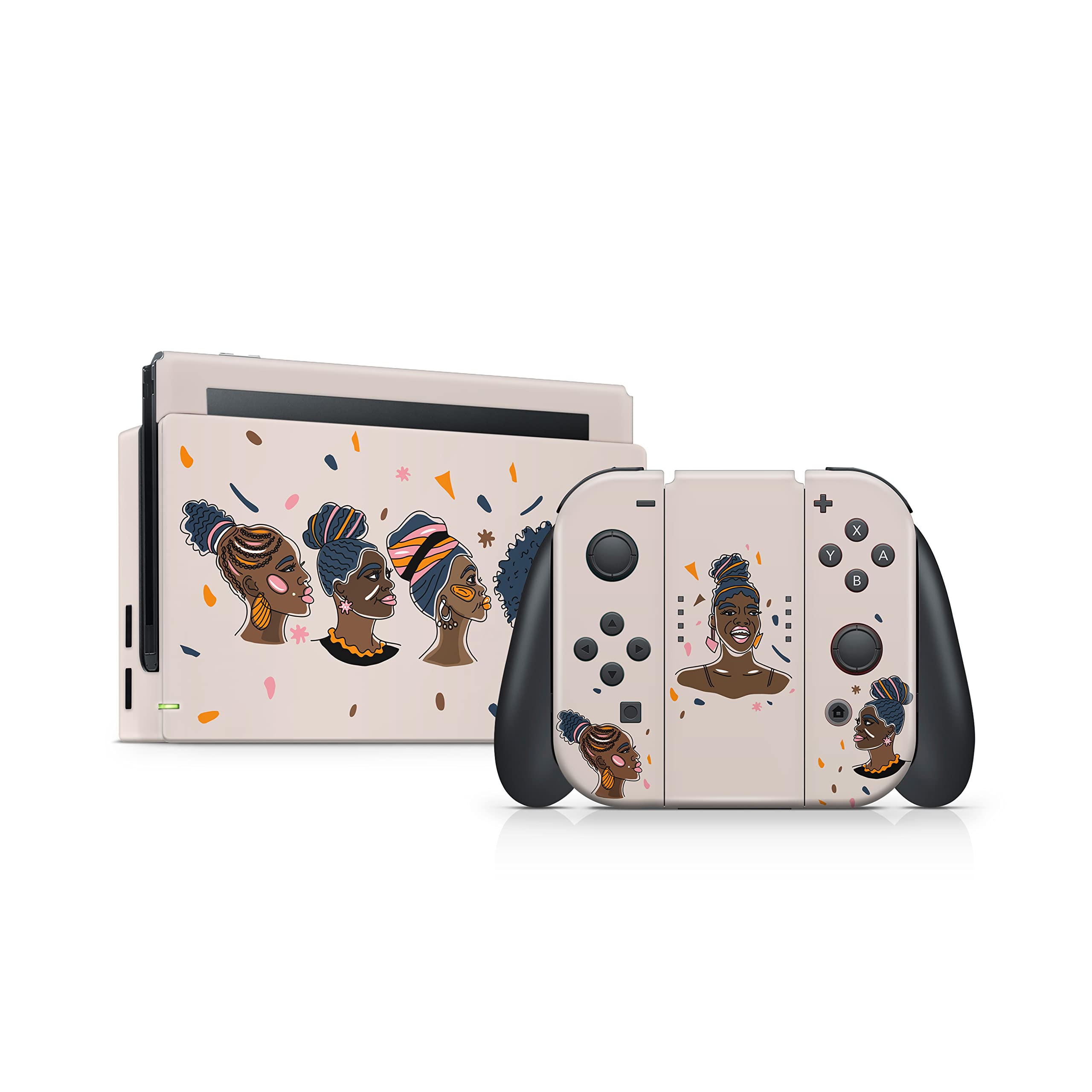 Black Lives Matter Nintendo Switch Skin - Premium 3M Vinyl Full Wrap Decal in Beige | Compatible with All Switch Models | Perfect for Gaming, Travel & Showcasing Social Awareness