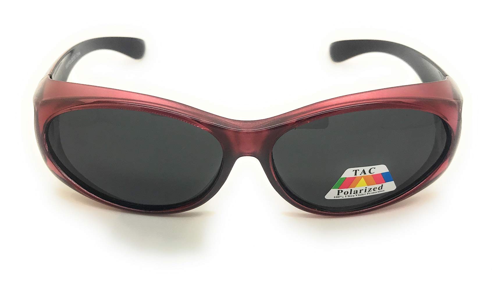Polarized Fit Over Sunglasses for Women - UV Protection Over Prescription Glasses - Stylish Wrap-Around Design for Driving, Outdoor Sports & Daily Wear