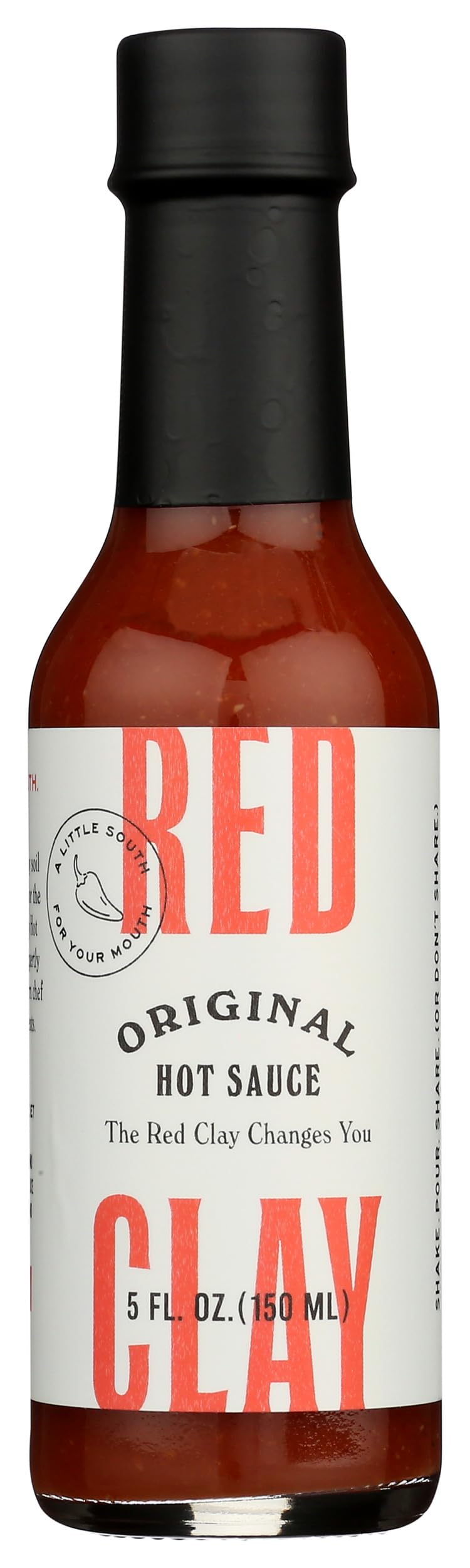 Red Clay Hot Sauce - Original Southern Style Hot Sauce | Gluten Free, Sugar Free, Keto Friendly Condiment & Marinade | Sustainably Sourced Mild Heat Sauce | Made in USA (5oz) - Perfect for Wings, Tacos, BBQ & Cooking