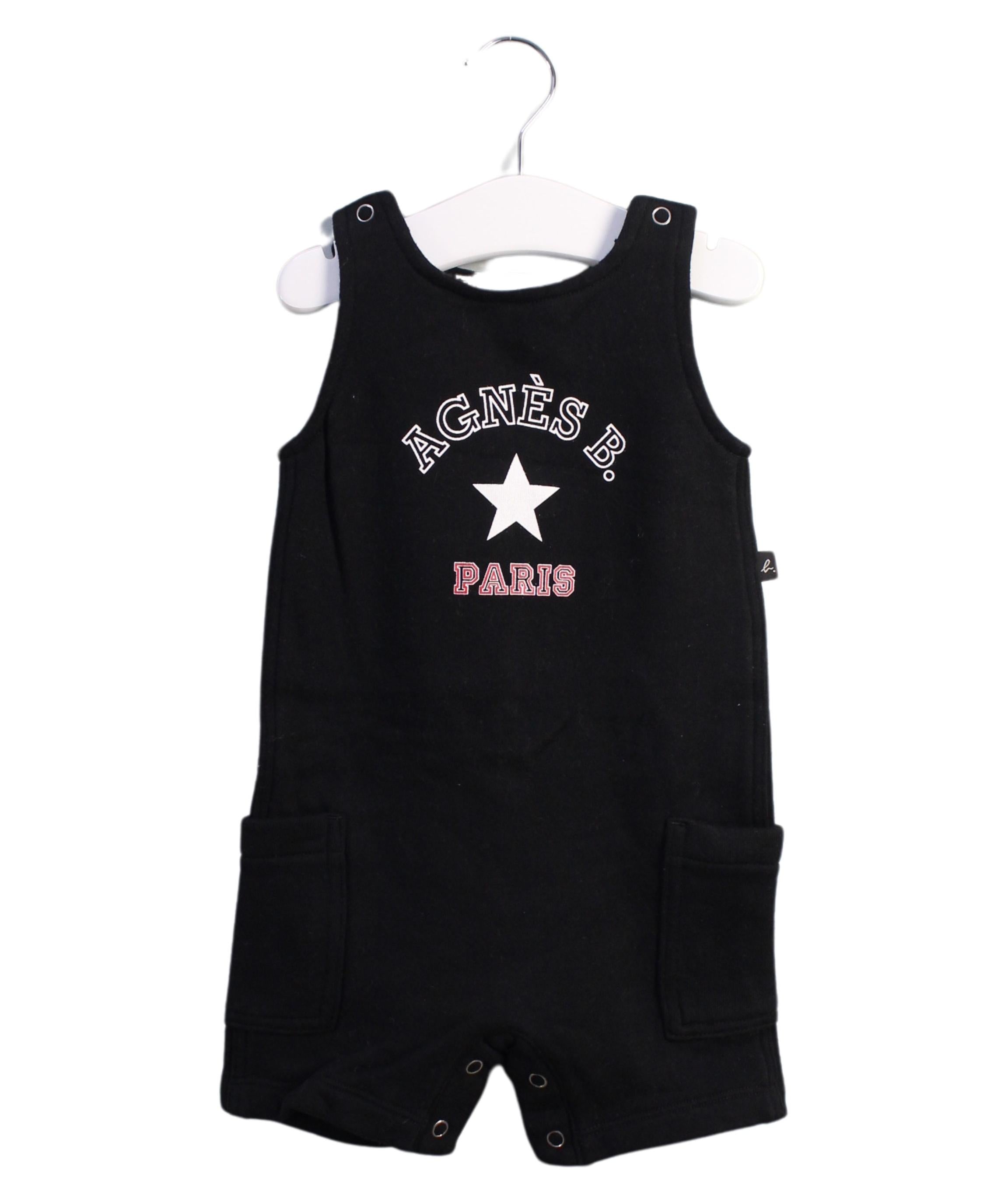 Agnes b. Baby Girls Sleeveless Romper Outfit - 3-6 Months | Soft Cotton Jumpsuit for Summer Playdates & Outdoor Adventures