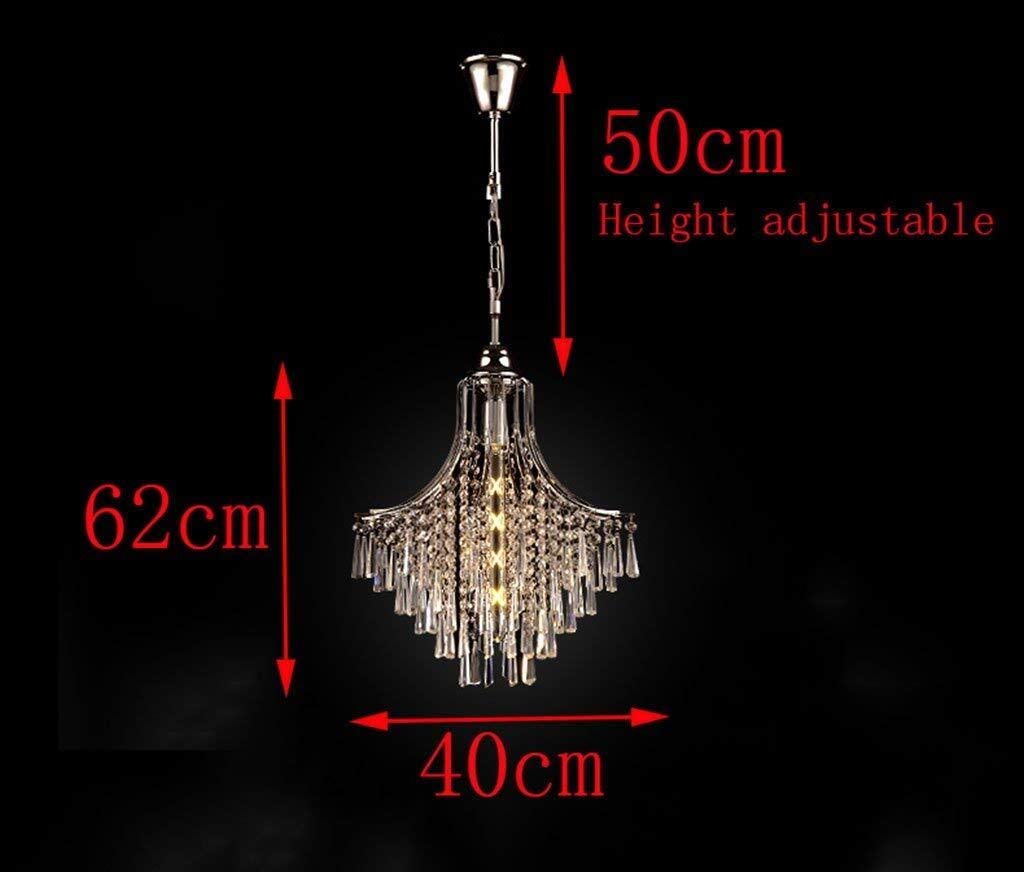 Crystal Chandelier Ceiling Pendant Light - K9 Raindrop Lighting Fixture for Living Room, Bedroom & Restaurant | Modern Hanging Lamp with/without Light Source | Elegant Home & Commercial Decor