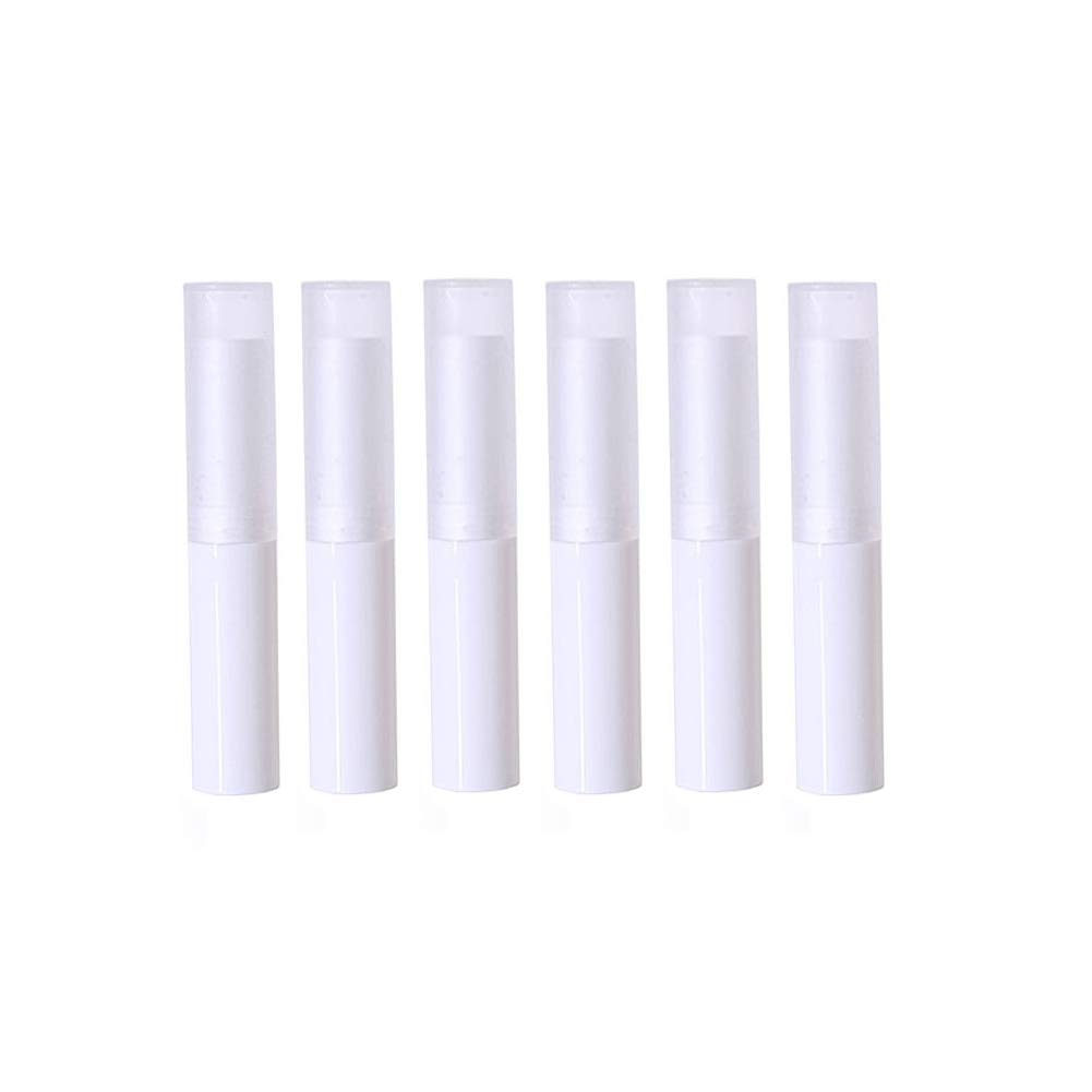 24PCS 4g White Empty Lipstick Tubes - Rotating Plastic DIY Lip Balm Containers with Cap for Handmade Lip Gloss, Body Balms & Cosmetics | Perfect for DIY Beauty Projects, Homemade Lip Care & Small Business Packaging
