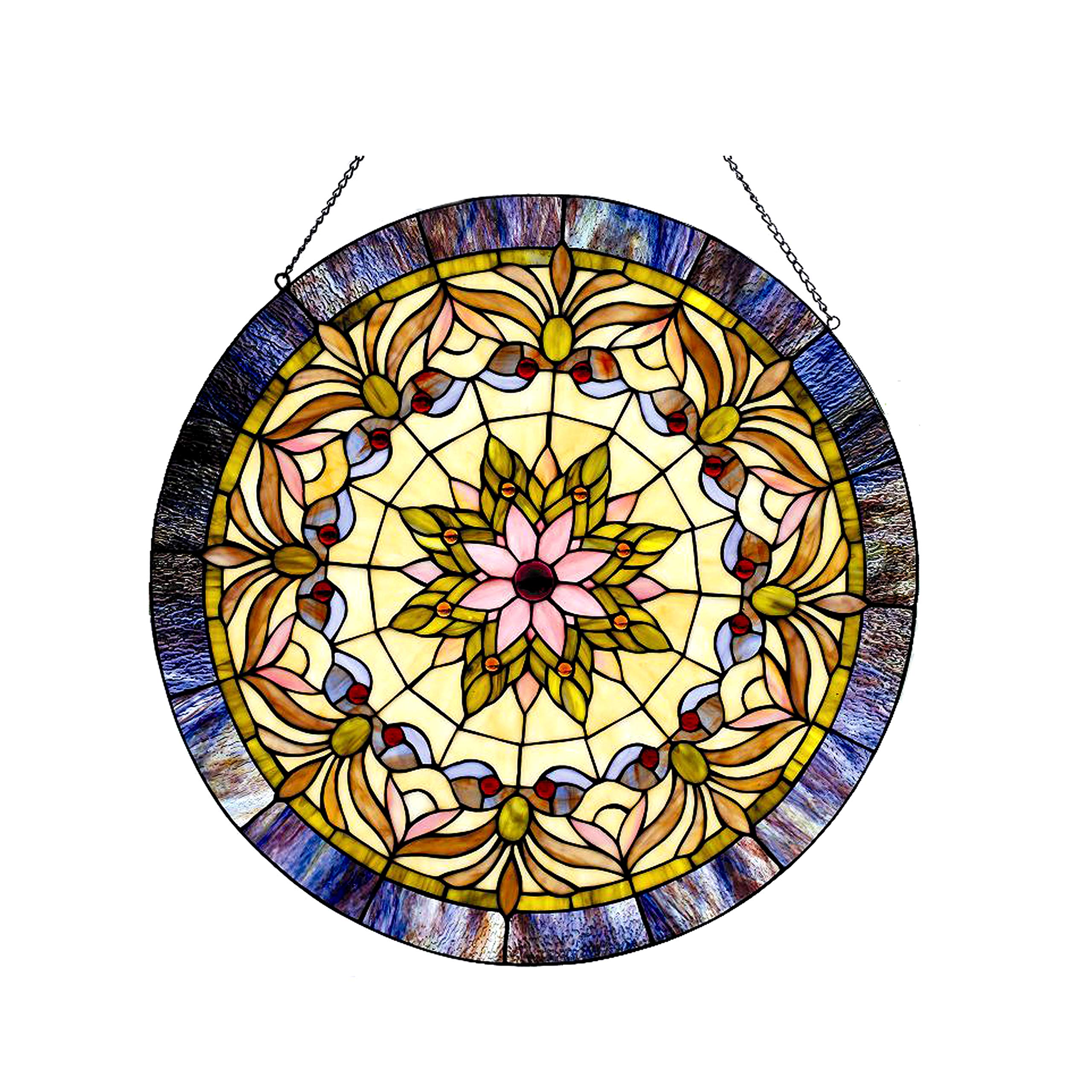 Authentic Tiffany-Glass Edwardian Man Window Panel 22