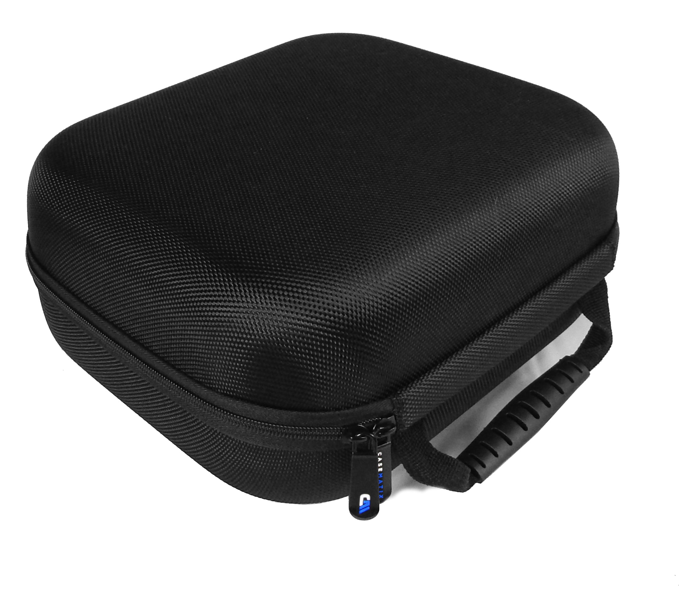 CASEMATIX 9.75 Inch Hard Shell EVA Travel Case with Wrist Strap & Padded Divider - Protective Storage for Camera, Drone, Tablet & Accessories (Fits 9 x 7.5 x 3 Inch) - Perfect for Travel, Outdoor Adventures & Daily Organization