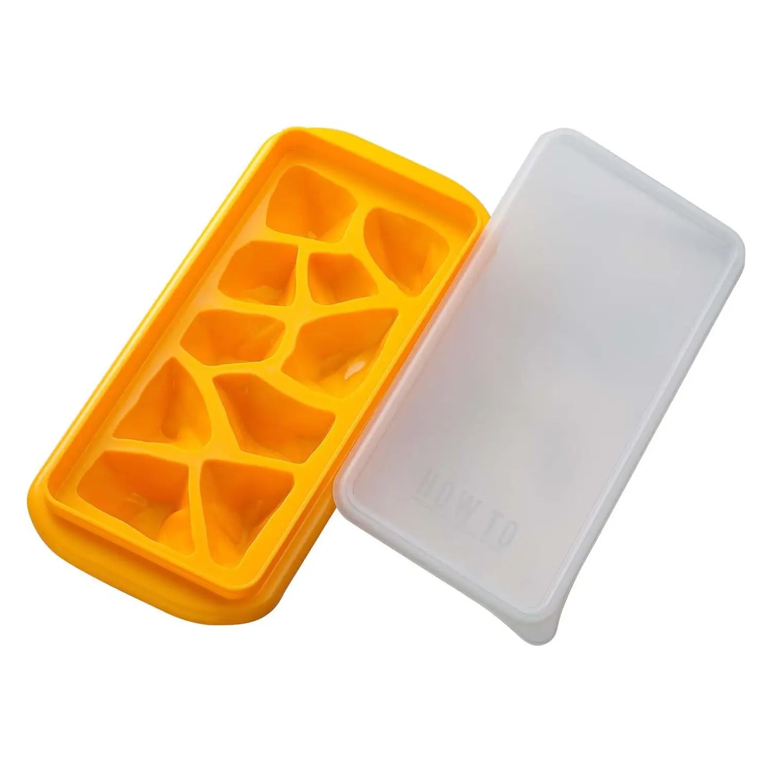 Ebisu Premium Polypropylene Ice Cube Trays - Set of 10 | BPA-Free, Flexible & Durable Ice Molds for Cocktails, Smoothies & Cold Drinks | Perfect for Home Bars, Parties & Everyday Use