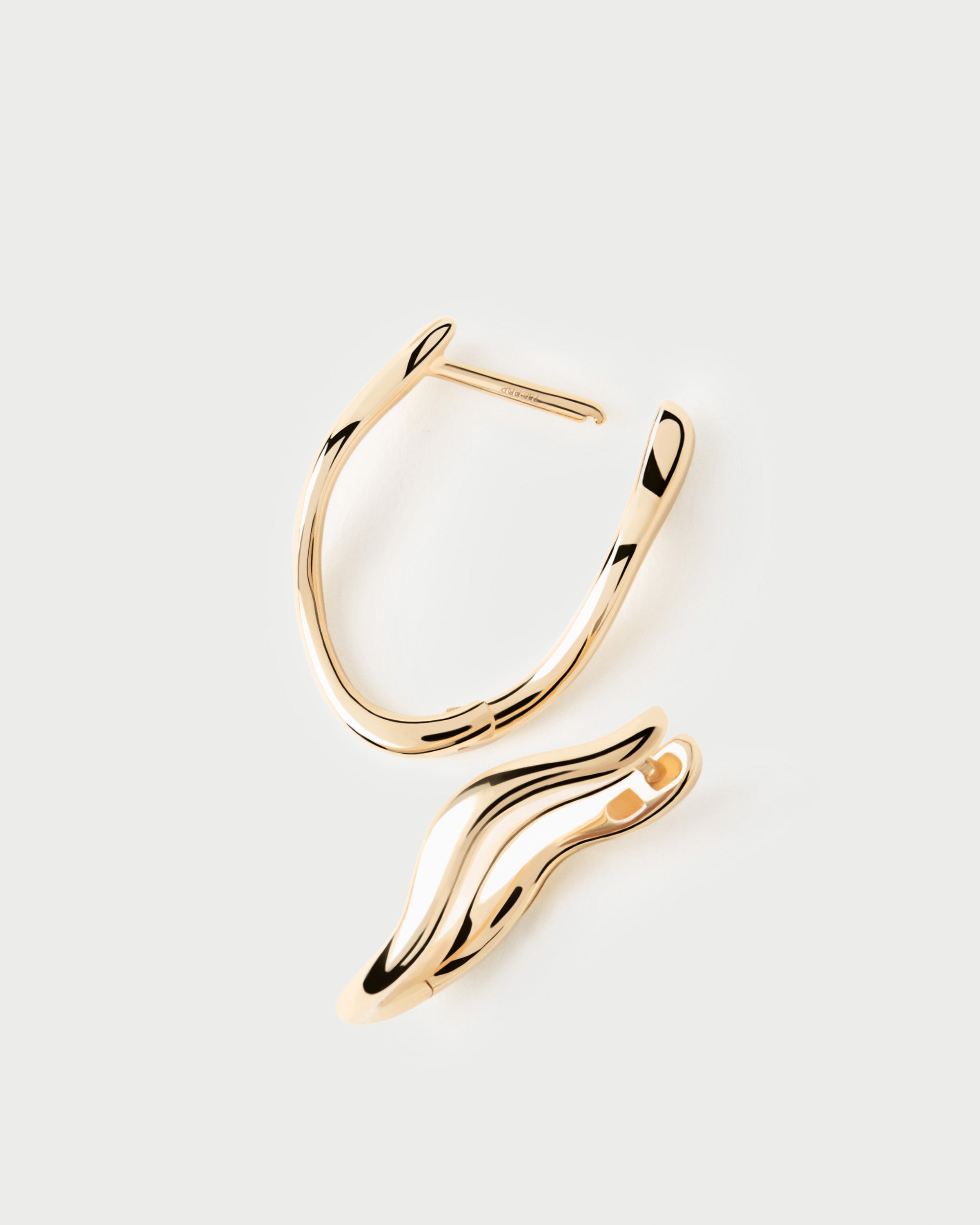 14K Gold Mini Selene Hoop Earrings for Women - Elegant & Dainty Everyday Jewelry - Perfect for Work, Date Night & Special Occasions