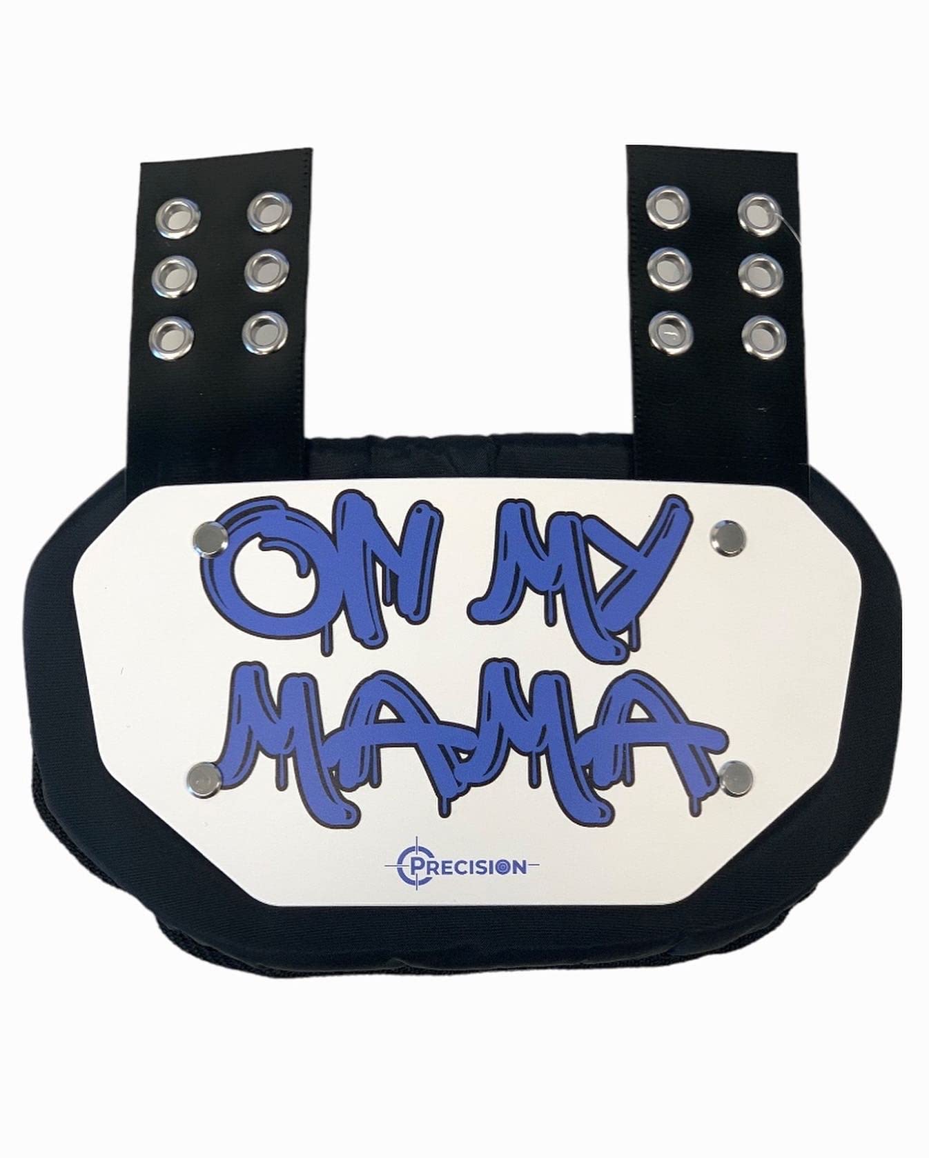 Precision Football Back Plate - Rear Protector & Lower Back Pads for Players - On My Mama Series - Protective Gear for Tackling & Contact Sports Training