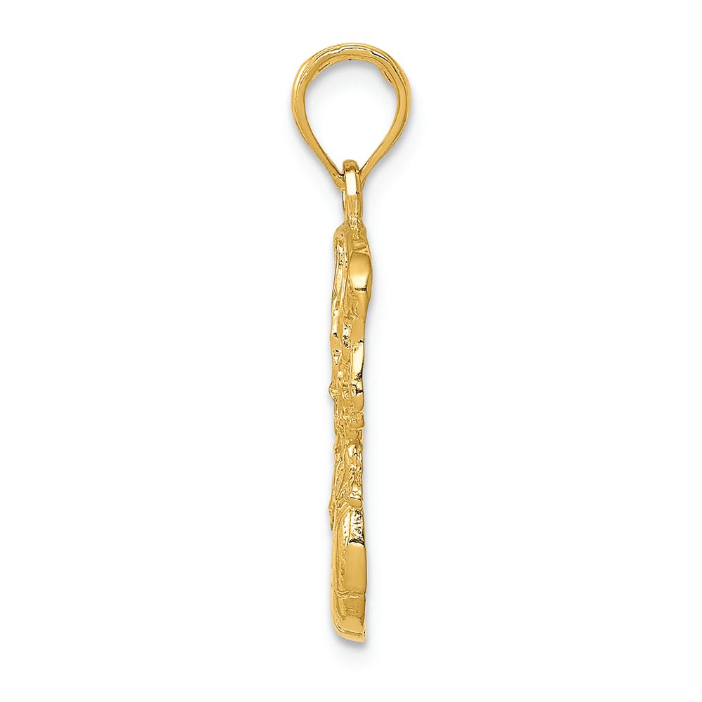 14K Yellow Gold Basketball & Net Charm Pendant - Elegant Swoosh Design for Necklaces - Perfect Gift for Basketball Fans & Sports Lovers - Game Day, Graduation, Birthday Jewelry