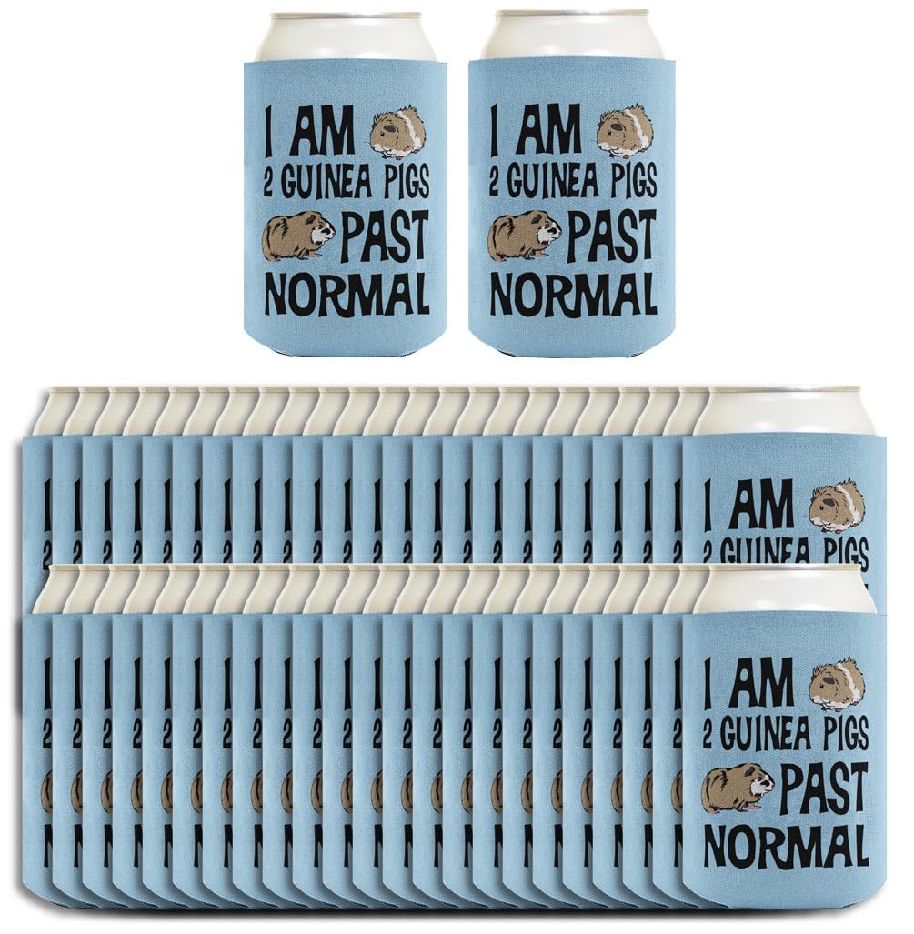 48-Pack Guinea Pig Themed Drink Can Coolers - Fun Party Supplies for Pet Lovers | Perfect for Birthday Parties, BBQ Gatherings & Guinea Pig Enthusiasts