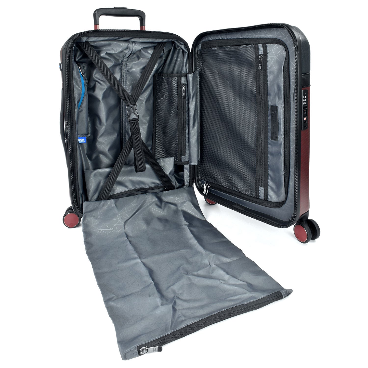 Vulkan 22-Inch Anti-Theft Carry-On Luggage with USB Charging Port & Smart Spinner Wheels - Perfect for Business Travel & Weekend Getaways