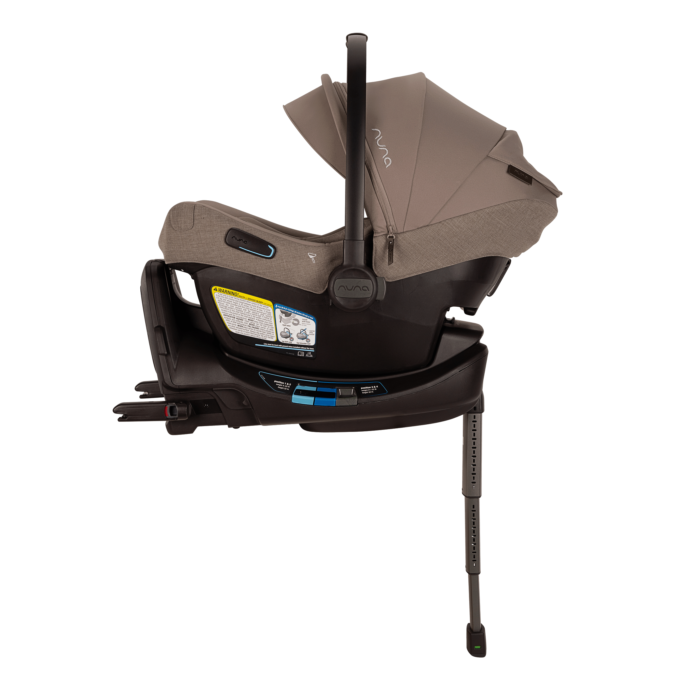 Nuna PIPA Aire RX Infant Car Seat with PIPA RELX Base - Lightweight, Safe & Comfortable Baby Car Seat for Newborns to 35 lbs - Perfect for Travel, Daily Commutes & Family Road Trips