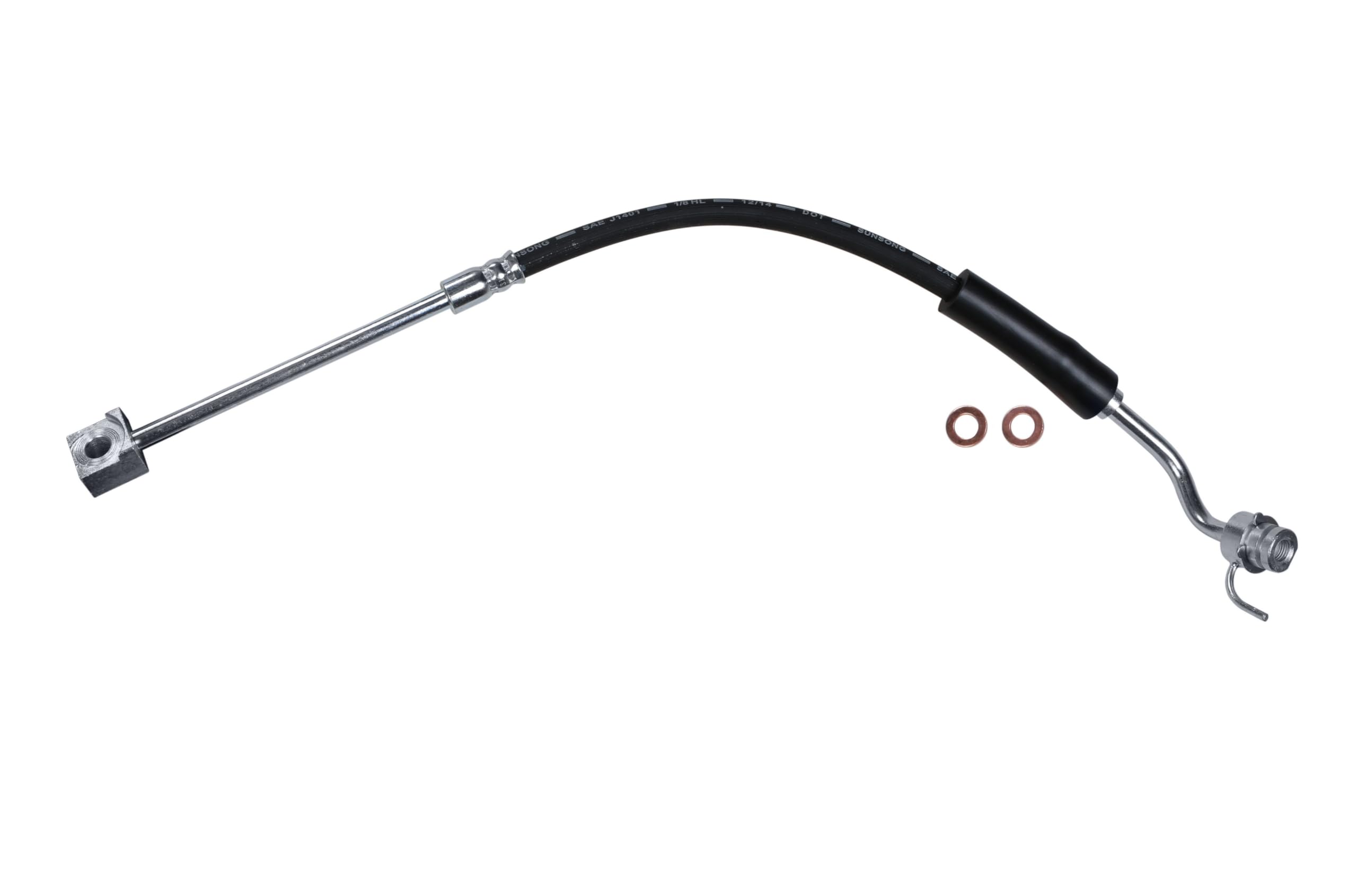 Sunsong 2203636 Brake Hydraulic Hose - High Performance Replacement for Smooth Braking | Perfect for Trucks, SUVs, and Off-Road Vehicles
