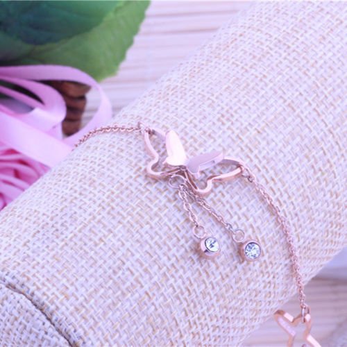 Lucky Women's Butterfly Charm Gold Anklet Bracelet Chain - Elegant Cute Foot Jewelry for Summer Beach, Party & Boho Fashion