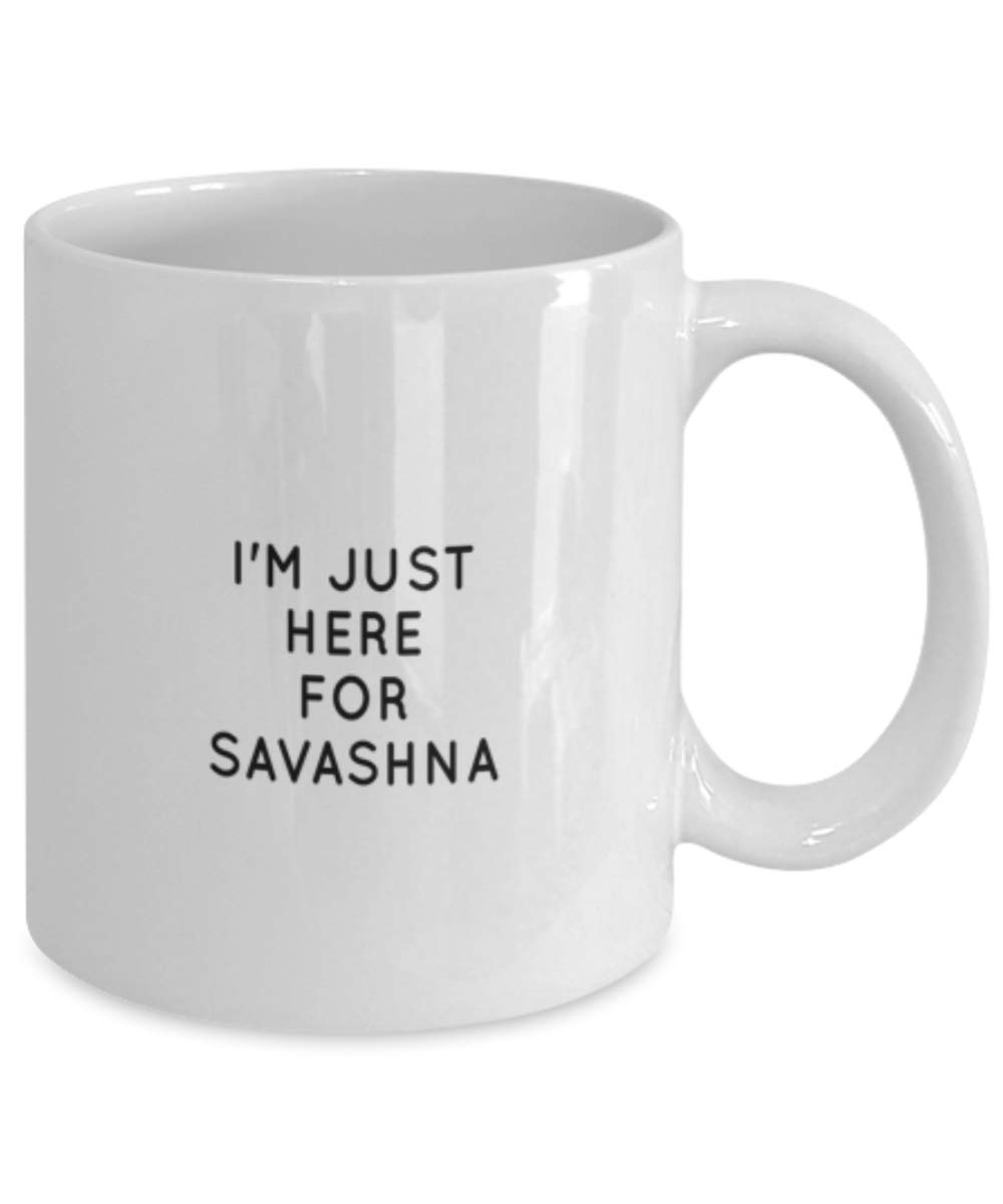 Funny Yoga Teacher Coffee Mug - 'I'm Just Here For Savasana' Gift Idea - Ceramic Coffee Cup for Yoga Lovers & Instructors - Perfect for Studio, Home & Meditation Spaces