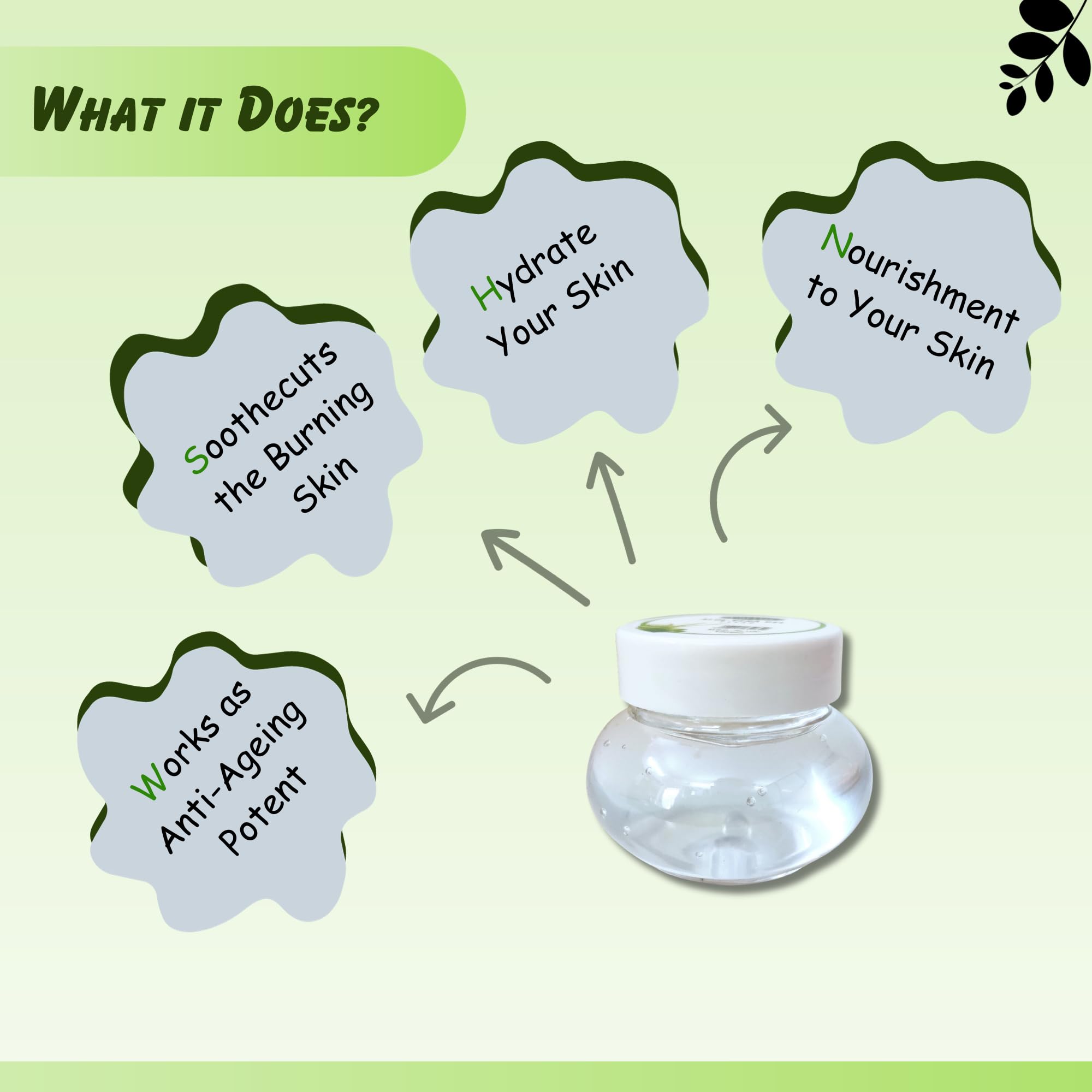 Green's Concept Pure Aloe Vera Gel for Face & Body - 24-Hour Hydration, 120g - Soothes Sunburn, Moisturizes Dry Skin & Promotes Healing