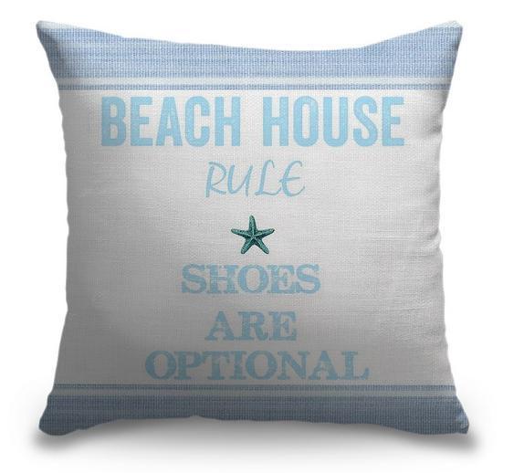 Beach House Rules Light Blue Series - Coastal Decor for Living Room, Bedroom & Porch - Perfect for Beachfront Homes & Vacation Rentals