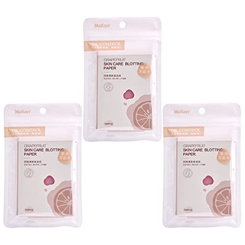 OSALADI 3 Pack Scented Oil Absorbing Sheets for Face - Blotting Paper for Oily Skin, Makeup Cleansing Tissues, Shine Control & Mattifying (Pink) | Perfect for On-the-Go Touch Ups, Gym, Travel & Daily Skincare Routine
