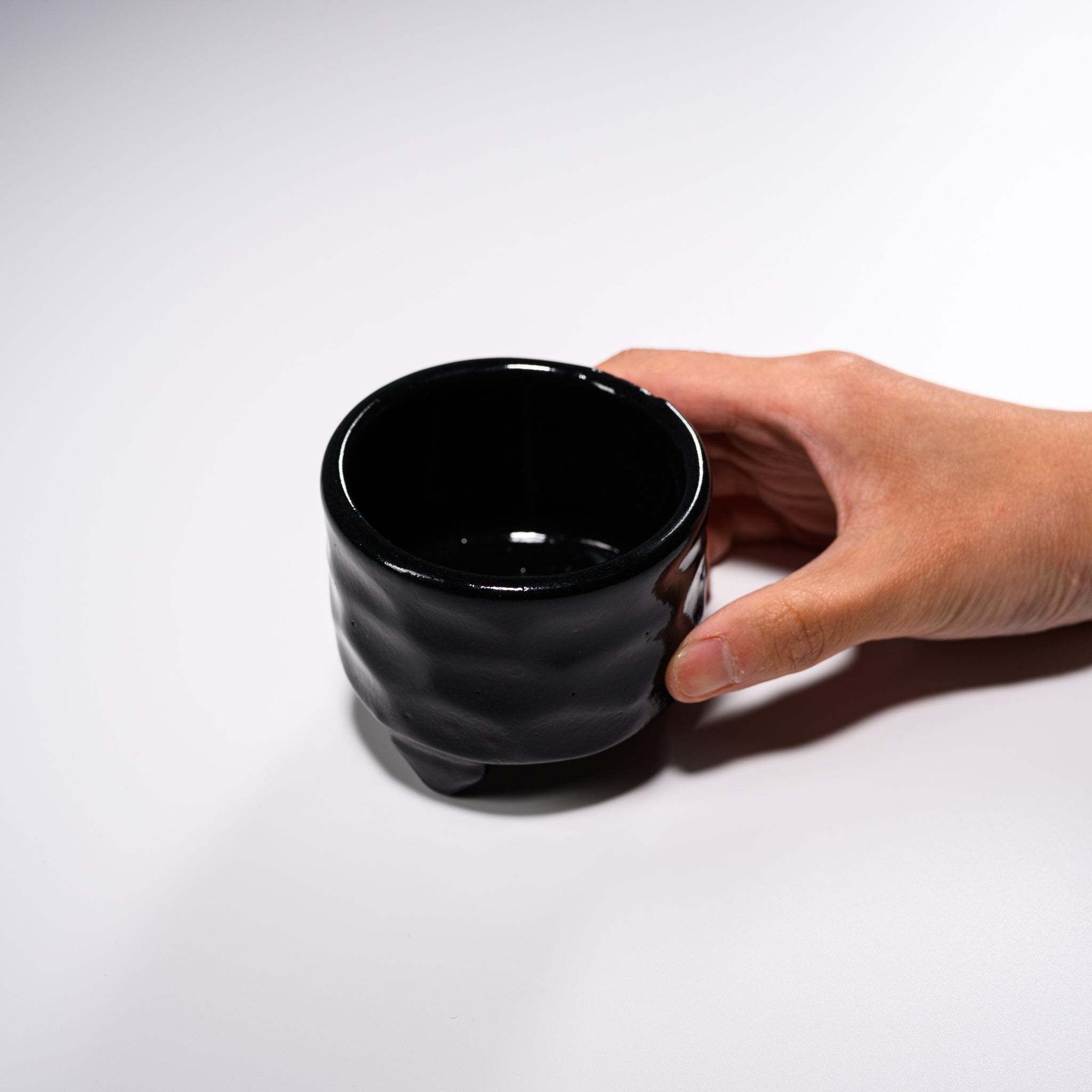 Premium Kyo Kiyomizu Ware Black Glaze Incense Burner - Traditional Japanese Ceramic Aroma Diffuser for Meditation, Yoga, and Home Decor