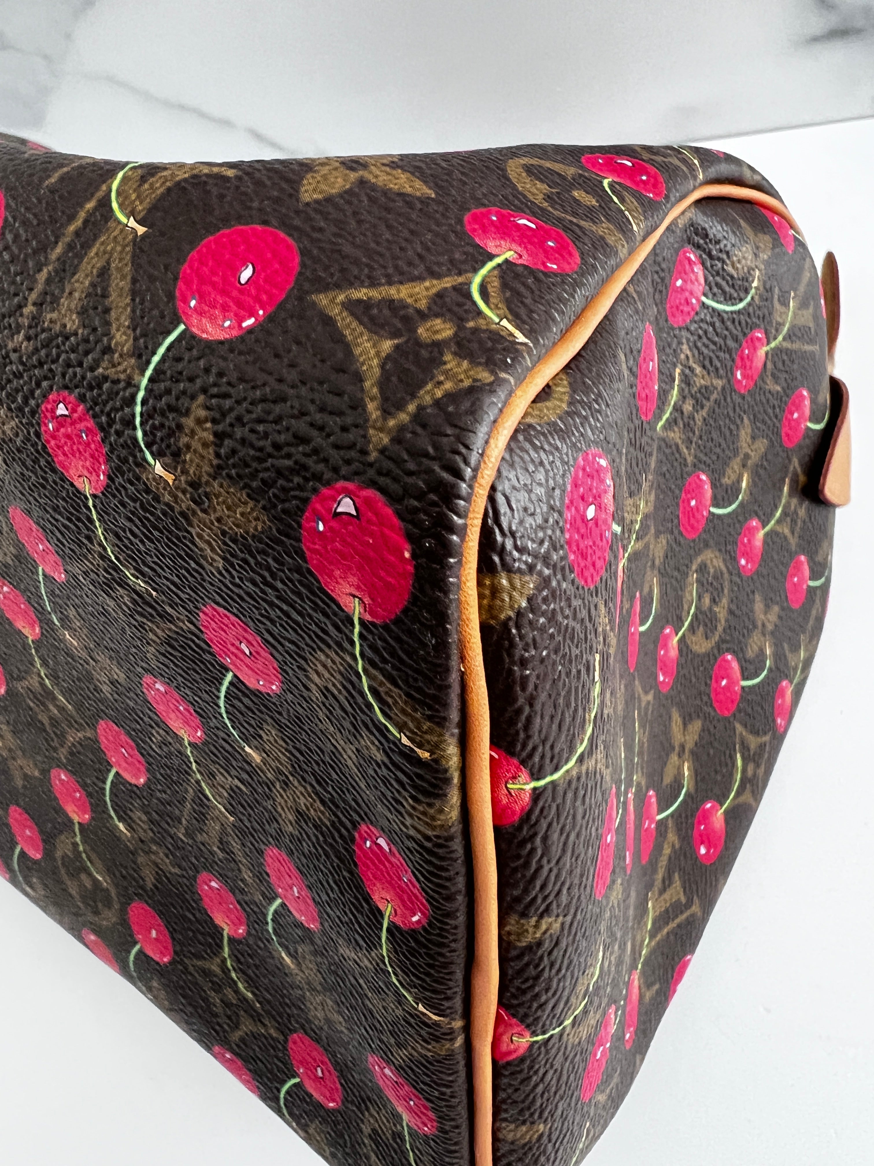 Louis Vuitton Monogram Cherry Speedy 25 Handbag - Stylish Crossbody Purse for Women, Perfect for Work, Travel & Everyday Use