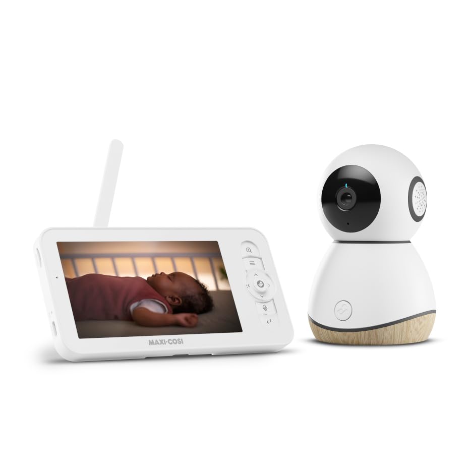 Maxi-Cosi See Pro Baby Monitor with App, Smart HD (2K) Video Baby Camera, Cry Translator, Auto Motion Detection - Perfect for Nursery, Travel & Home Security