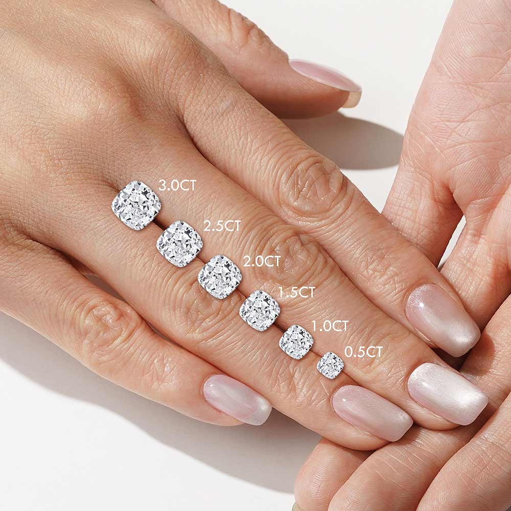 Exquisite Cushion Cut Split Shank Moissanite Engagement Ring Set with Matching Wedding Band - Perfect for Proposals, Anniversaries & Bridal Jewelry