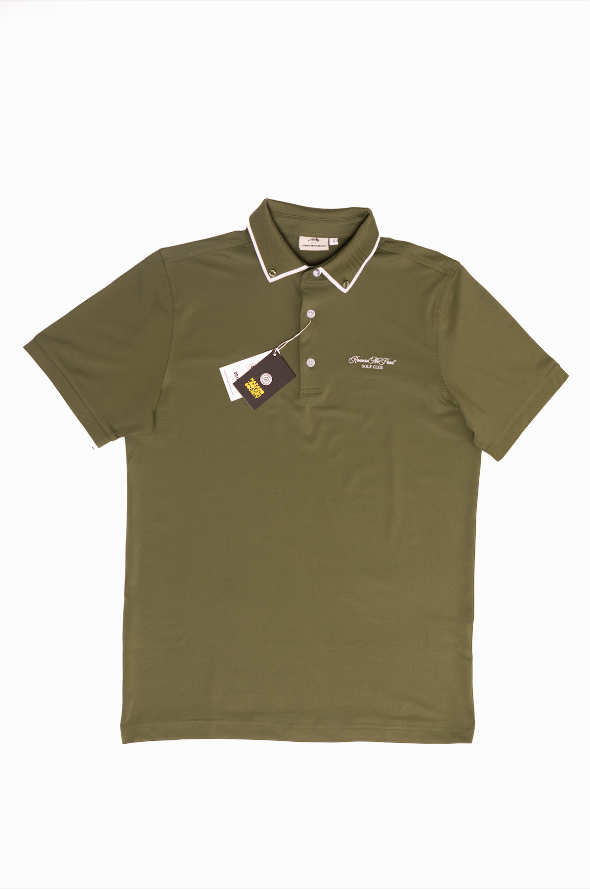 Premium R&M Golf Club Green Polo Shirt for Men - Breathable & Moisture-Wicking Performance Golf Shirt - Perfect for Golf Courses, Country Clubs & Casual Wear