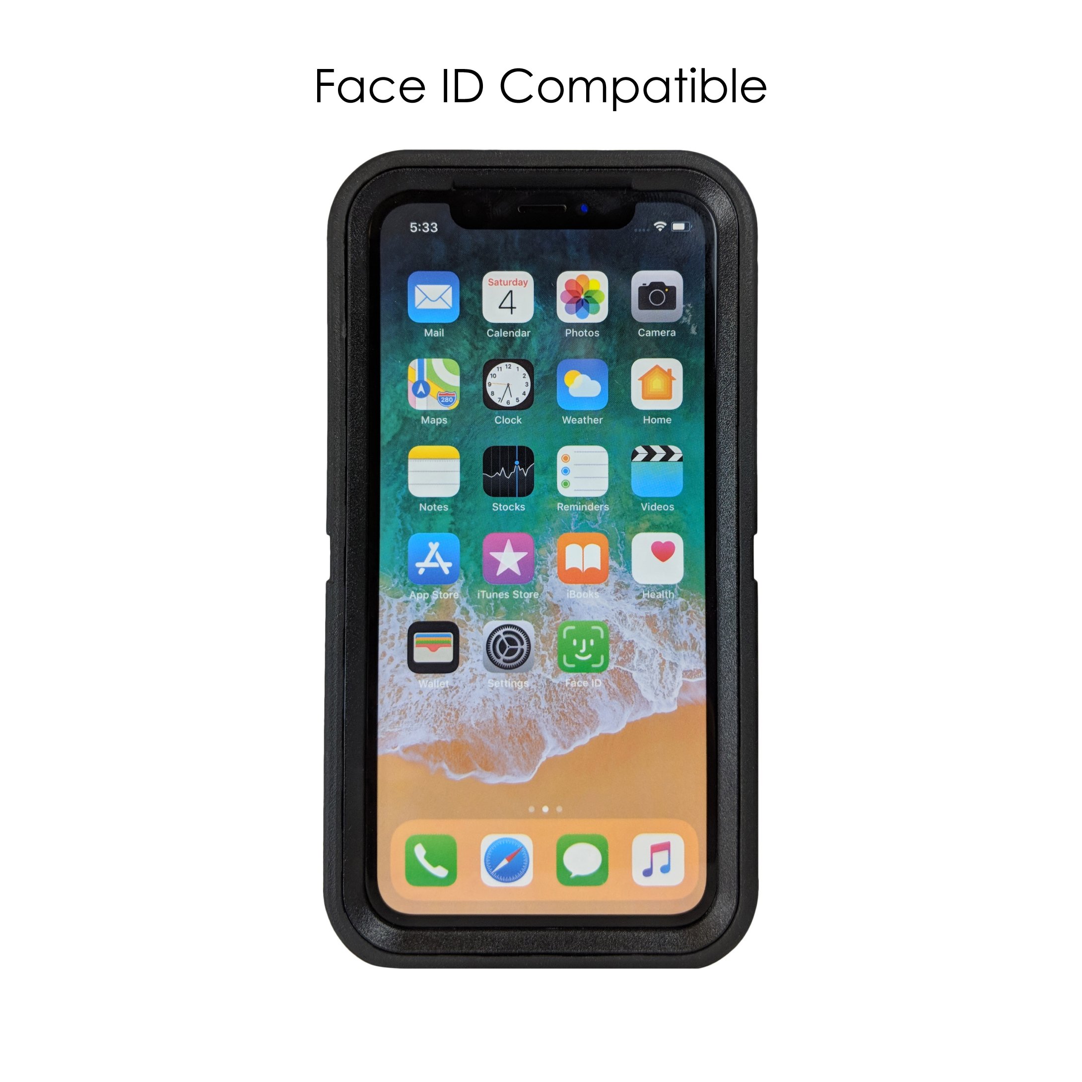 DistinctInk iPhone XR Case (6.1 Inch) - Premium Protective Phone Cover with Summer Vibes Teal Yellow Pink Design - Durable OtterBox Defender Alternative - Perfect for Outdoor Activities, Beach Trips & Summer Adventures
