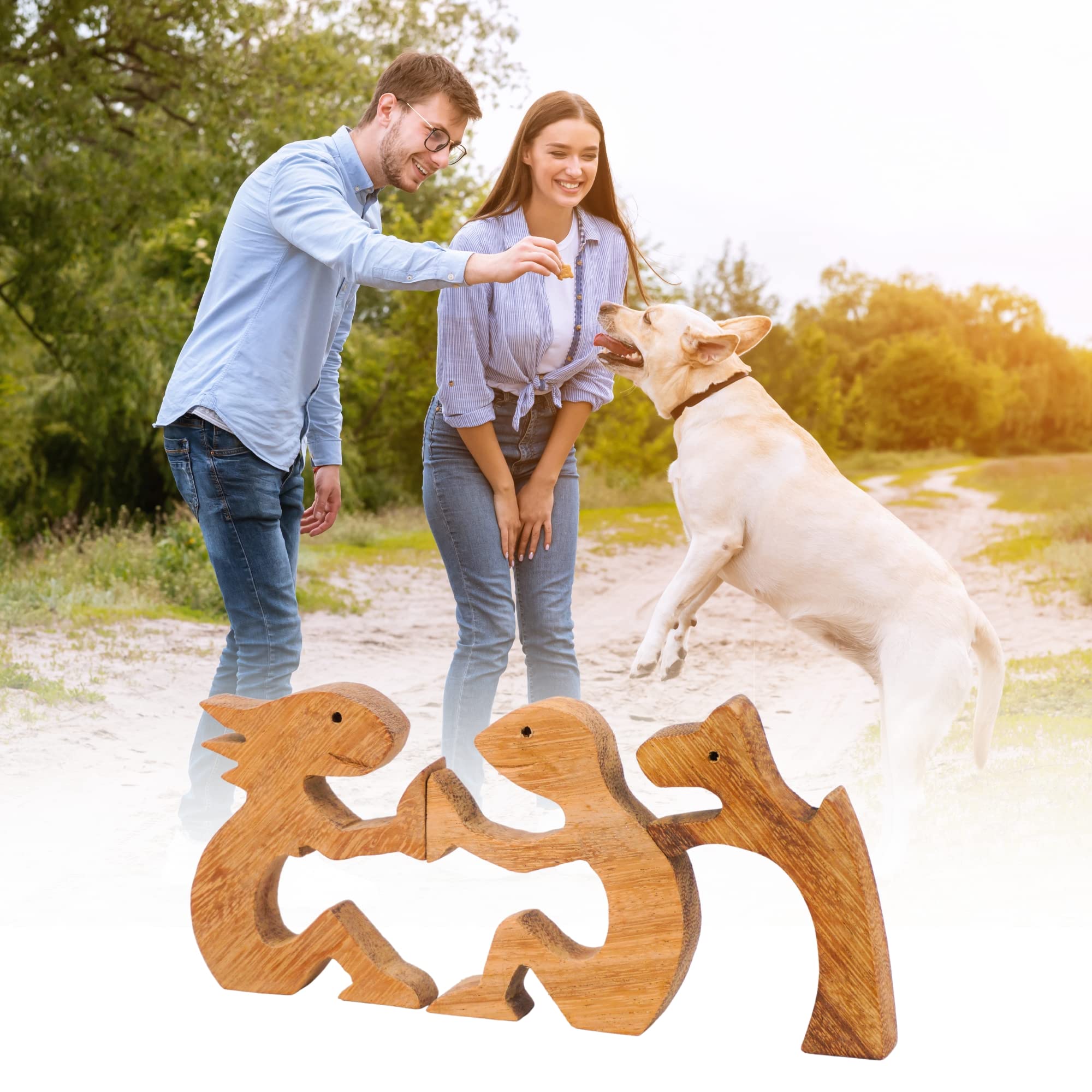 Handcrafted Wooden Pet Memorial Sculpture - Personalized Dog Loss Sympathy Gift - Custom Pet Keepsake for Bereavement & Remembrance | Perfect for Pet Memorials, Home Decor, and Comforting Grieving Pet Owners
