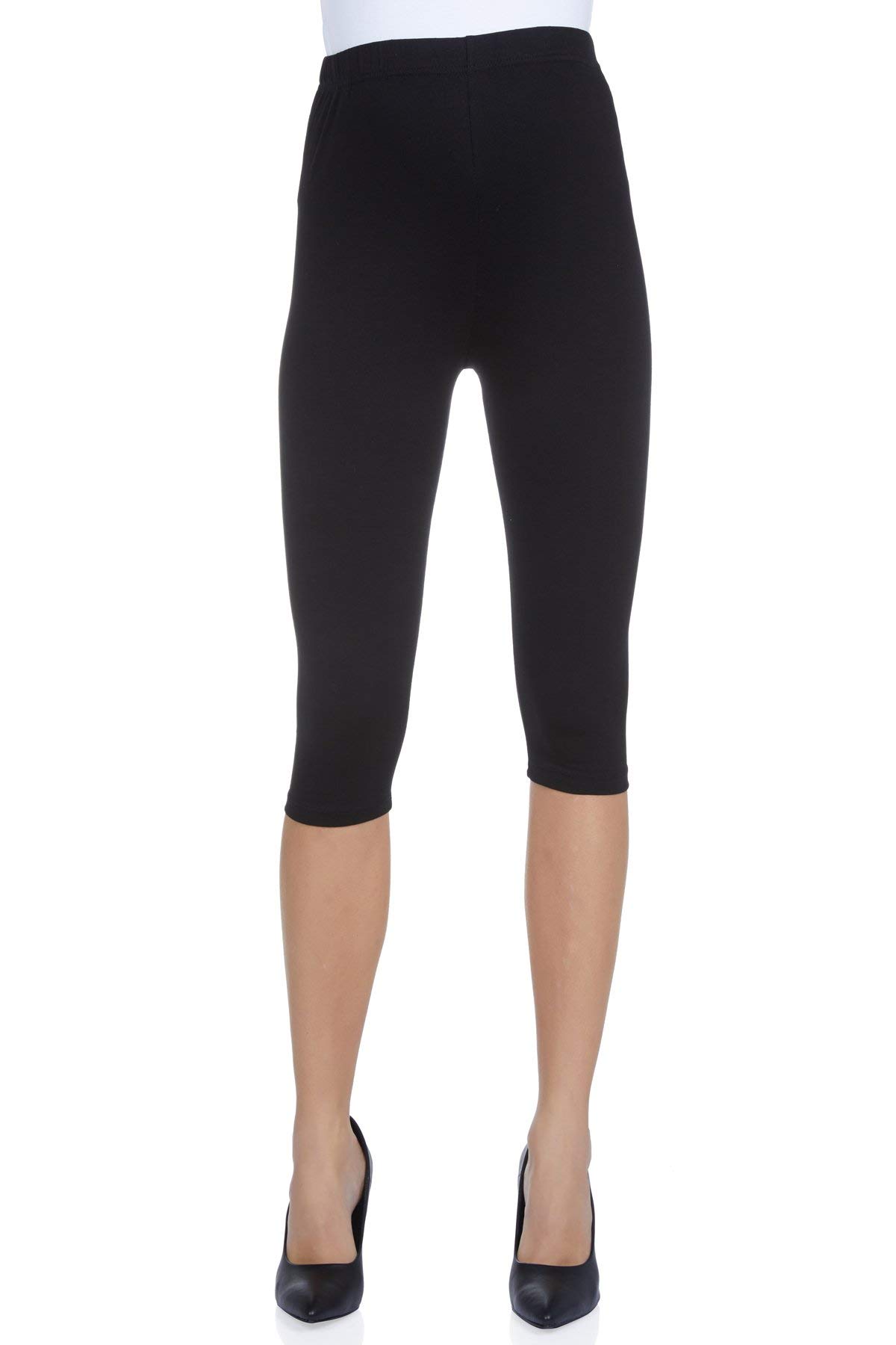 **Maternity Over The Belly Capri Leggings for Women – Stretchy Pregnancy Support Pants for Yoga, Workout & Everyday Comfort**