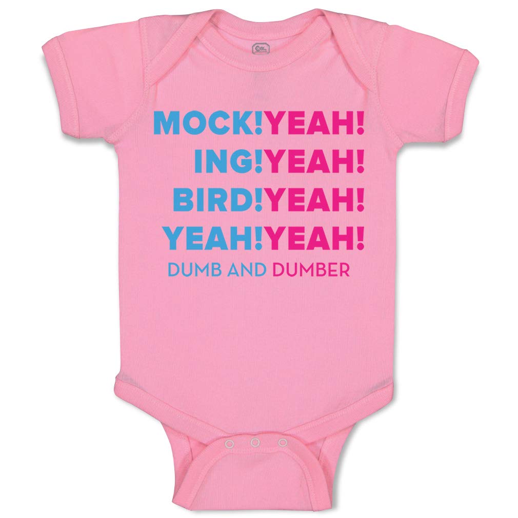 Funny Baby Bodysuit - Cute Cotton Soft Pink Mockingbird Design for Newborn Boys & Girls | Perfect for Playtime, Photo Shoots & Gifts