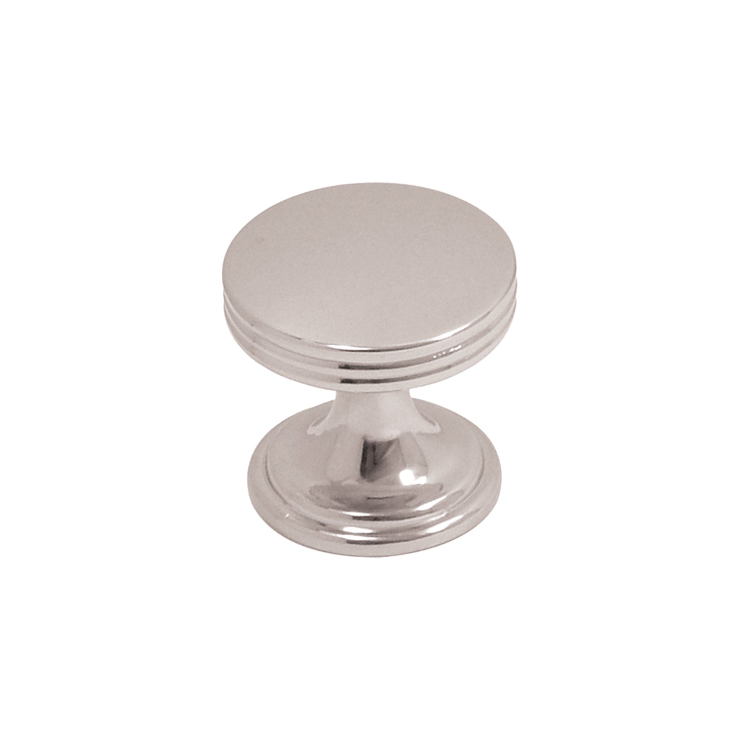 1 Inch Diameter Chrome American Diner Knob - Cabinet & Drawer Pull for Kitchen, Bathroom, Office Furniture (Set of 10) - Perfect for Retro Home Decor & DIY Projects