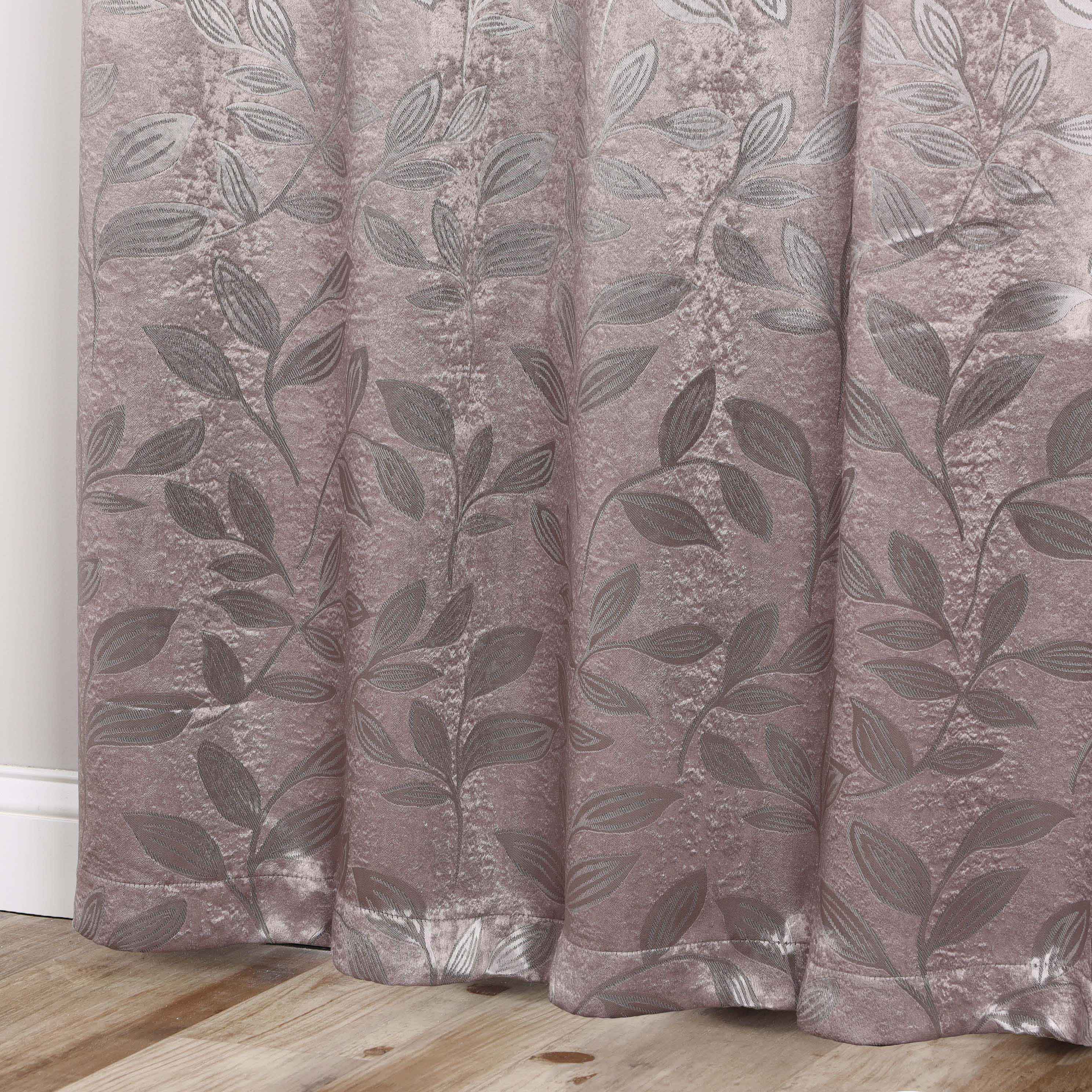 Leaves Grommet Blackout Curtains Set of 2 - Thermal Insulated Room Darkening Drapes for Bedroom & Living Room - Noise Reducing Window Treatment for Home Decor