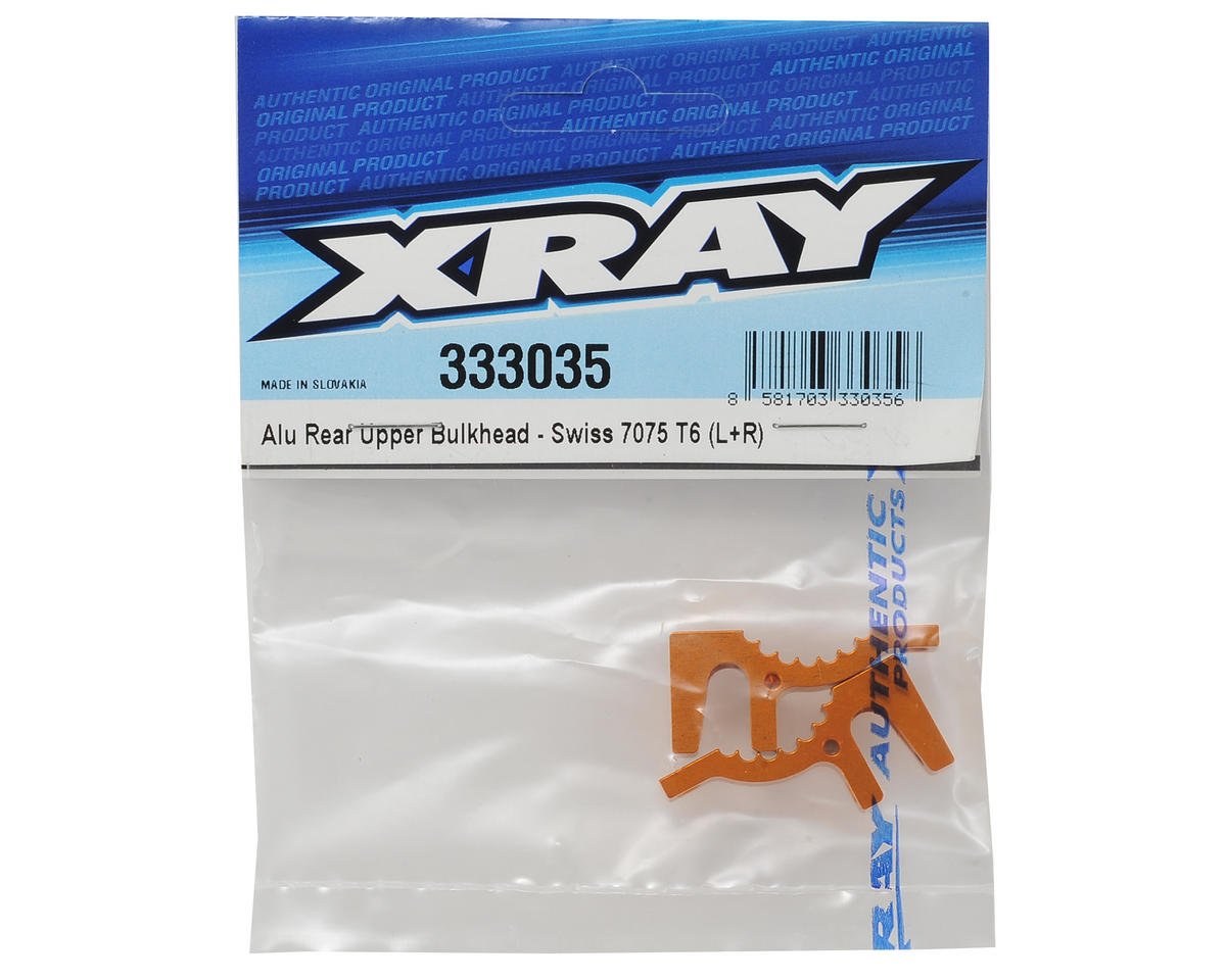 High-Quality XRAY Aluminum Upper Clamp Rear Set (L+R) - Swiss 7075 T6 Alloy for RC Cars - Perfect for Off-Road Racing & Drifting Upgrades