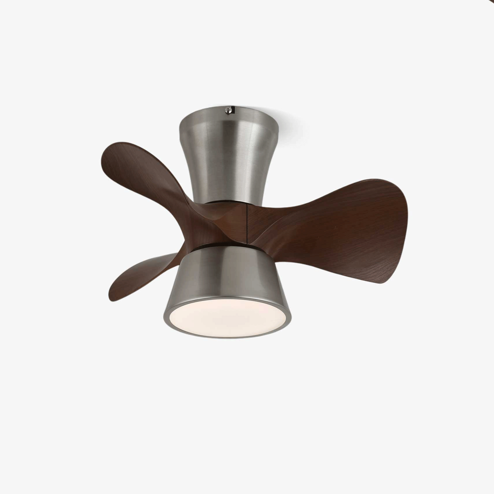 Arvento Modern Ceiling Fan with LED Light - Energy Efficient, Quiet, Remote Control - Perfect for Bedroom, Living Room, and Outdoor Patio