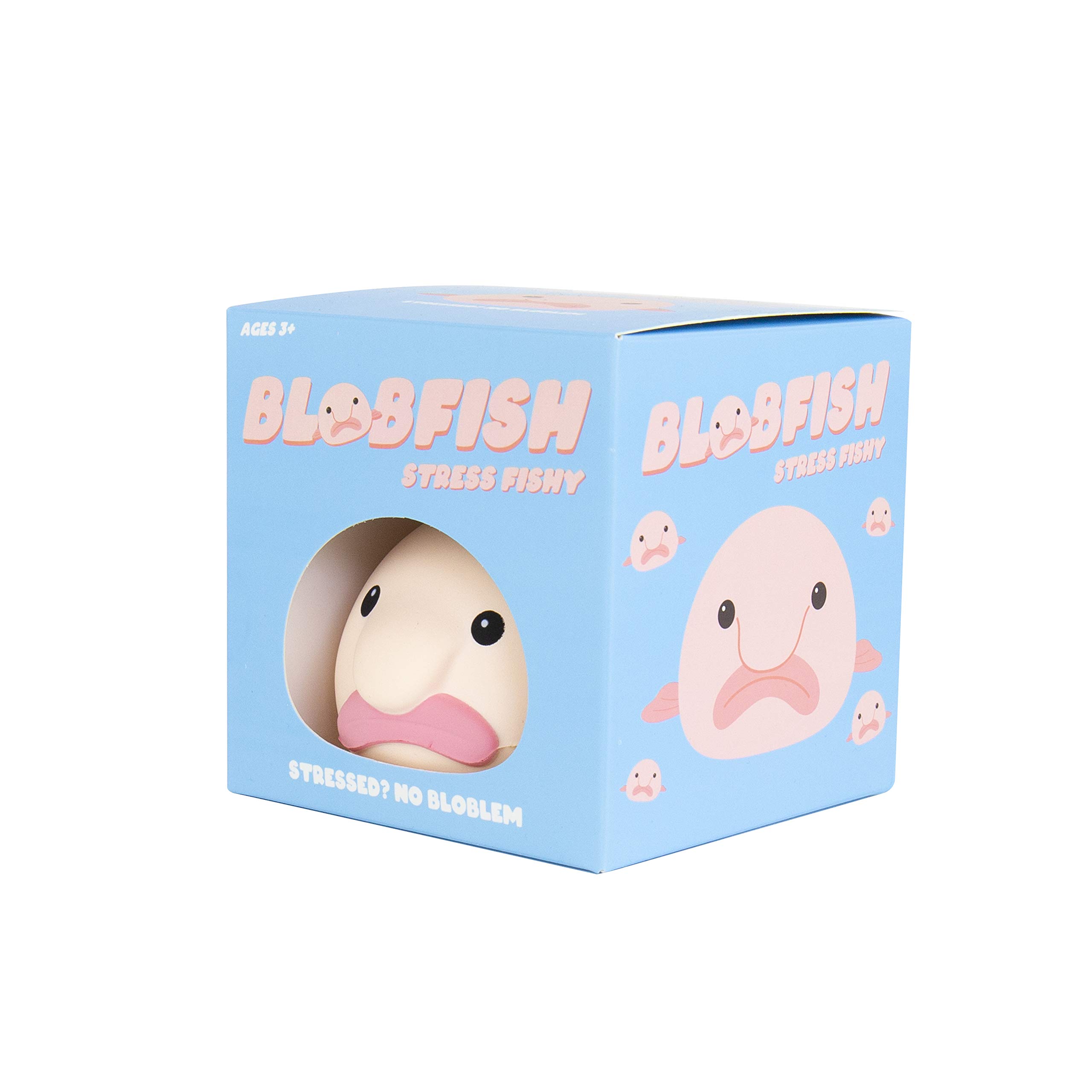 Blob Fish Stress Relief Toy - Squeeze & Relax Anxiety Relief Ball - Funny Gift for Adults & Kids - Perfect for Office, Home & Travel Stress Relief