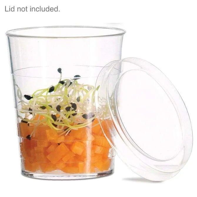 Comatec Mini Glass - Clear Plastic Drinking Cup for Kids, Travel, Picnics & Parties | BPA-Free, Durable & Lightweight