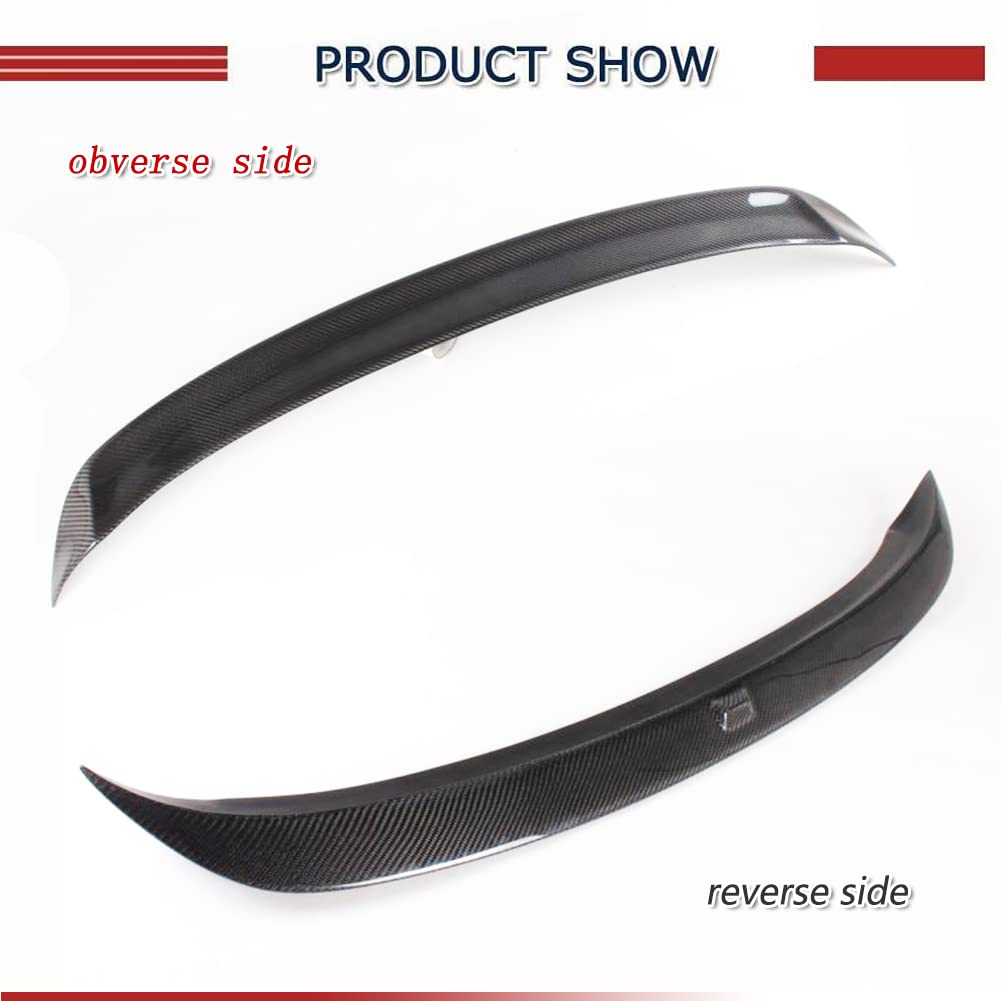 Carbon Fiber Roof Spoiler for Volkswagen Golf 6 MK6 (2010-2013) - Rear Window Lip Visor Wind Spoiler Wing - High Gloss Finish - Perfect for Street Racing & Car Shows