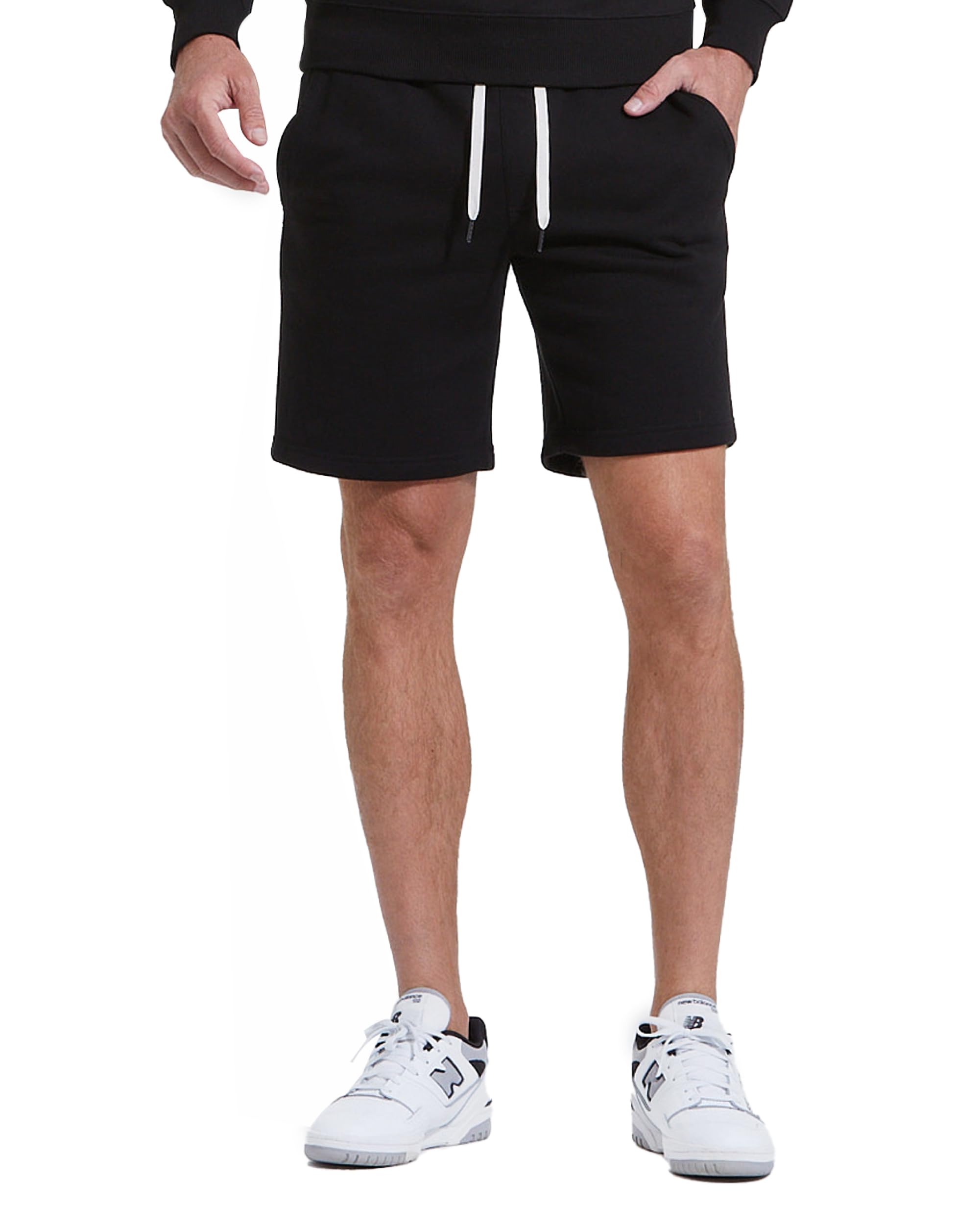 True Classic Men's Gym Shorts - Quick-Dry Fleece Liner & Pockets for Workouts