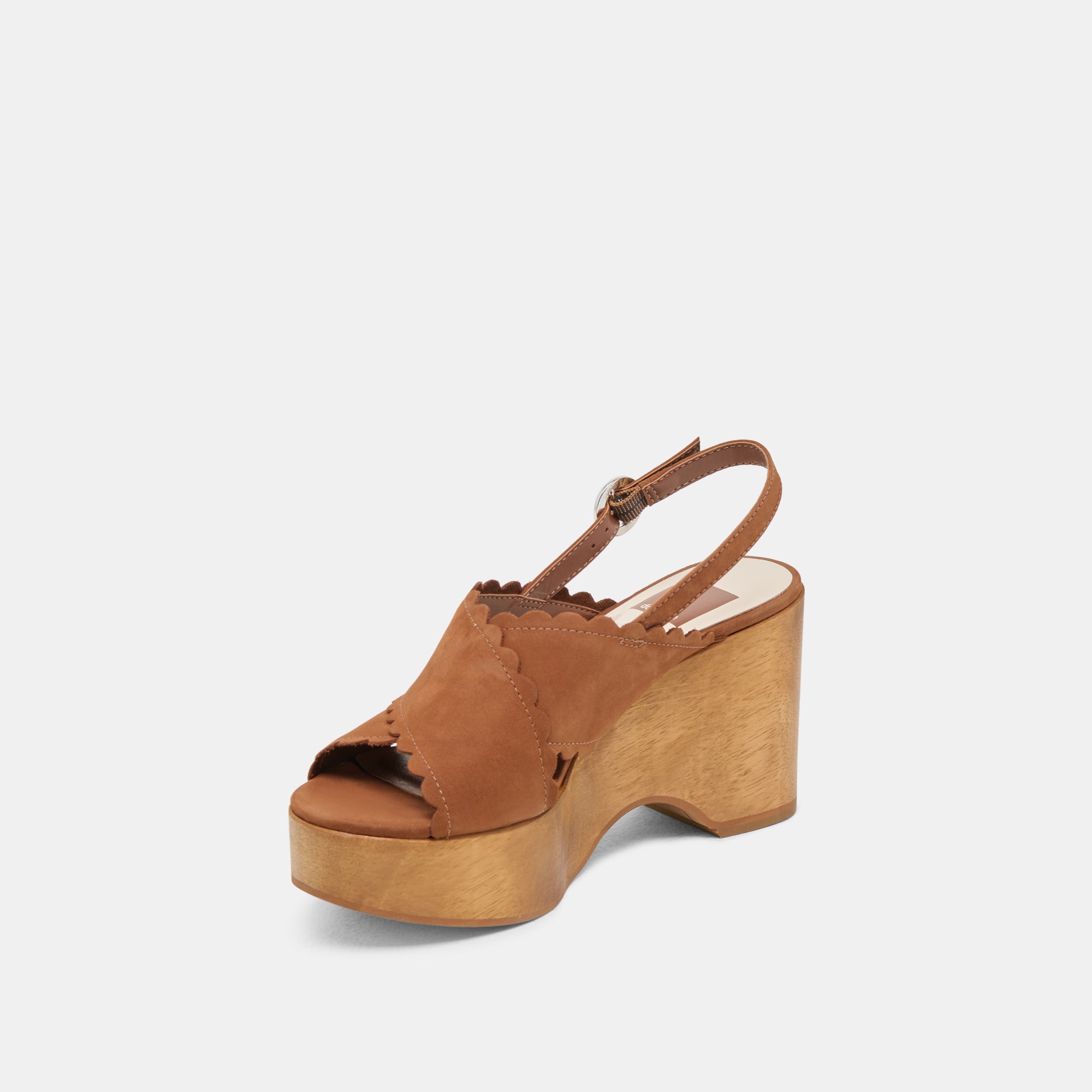 DILION Women's Dark Saddle Nubuck Wedge Sandals - Comfortable Casual & Dressy Shoes for Summer Outings, Beach Vacations, and Office Wear