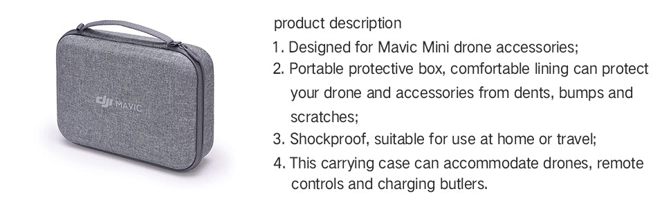 DJI Mini Drone Carrying Case - Compact & Protective Storage Bag for DJI Mini 2/3/4 Pro - Perfect for Travel, Hiking, and Outdoor Adventures