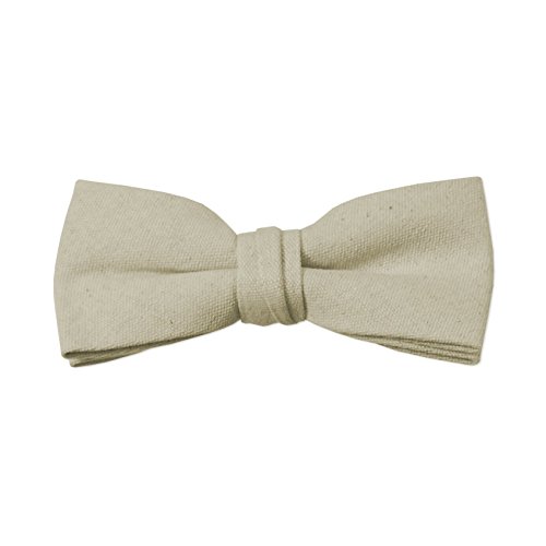 Beige Pre Tied Bow Tie