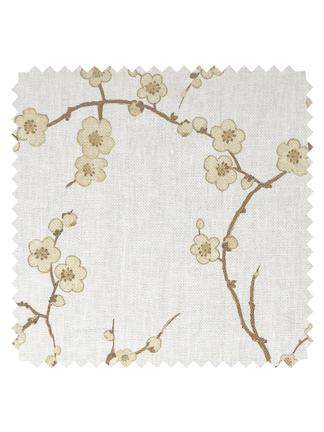Nathan Turner Premium Gold Cherry Blossom Linen Fabric - Perfect for Home Decor, Upholstery & DIY Craft Projects