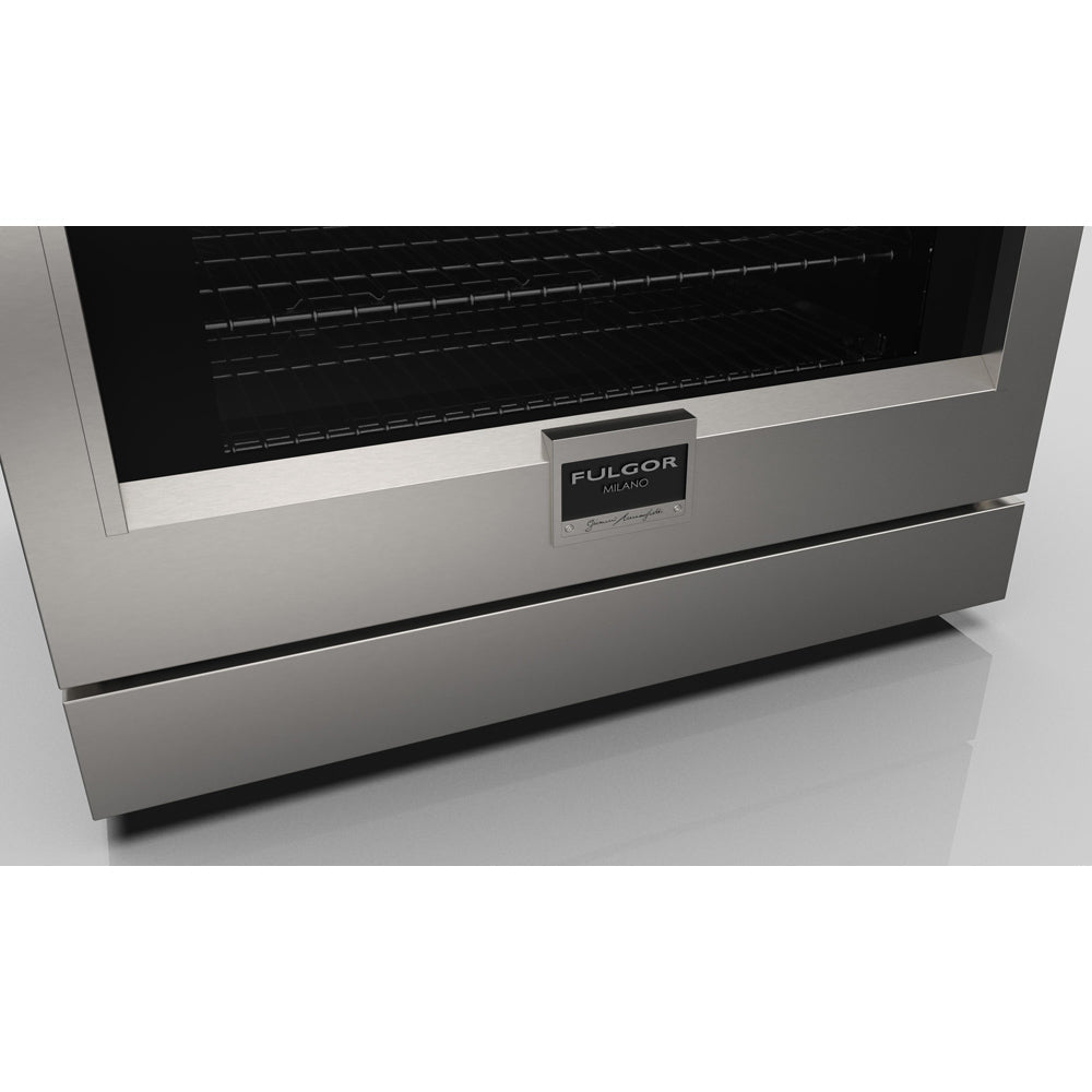 Fulgor Milano 36 Inch 600 Series Pro All Gas Range with 6 Burners - Stainless Steel (F6PGR366S2) | Professional Kitchen Appliance for Home Chefs & Restaurants