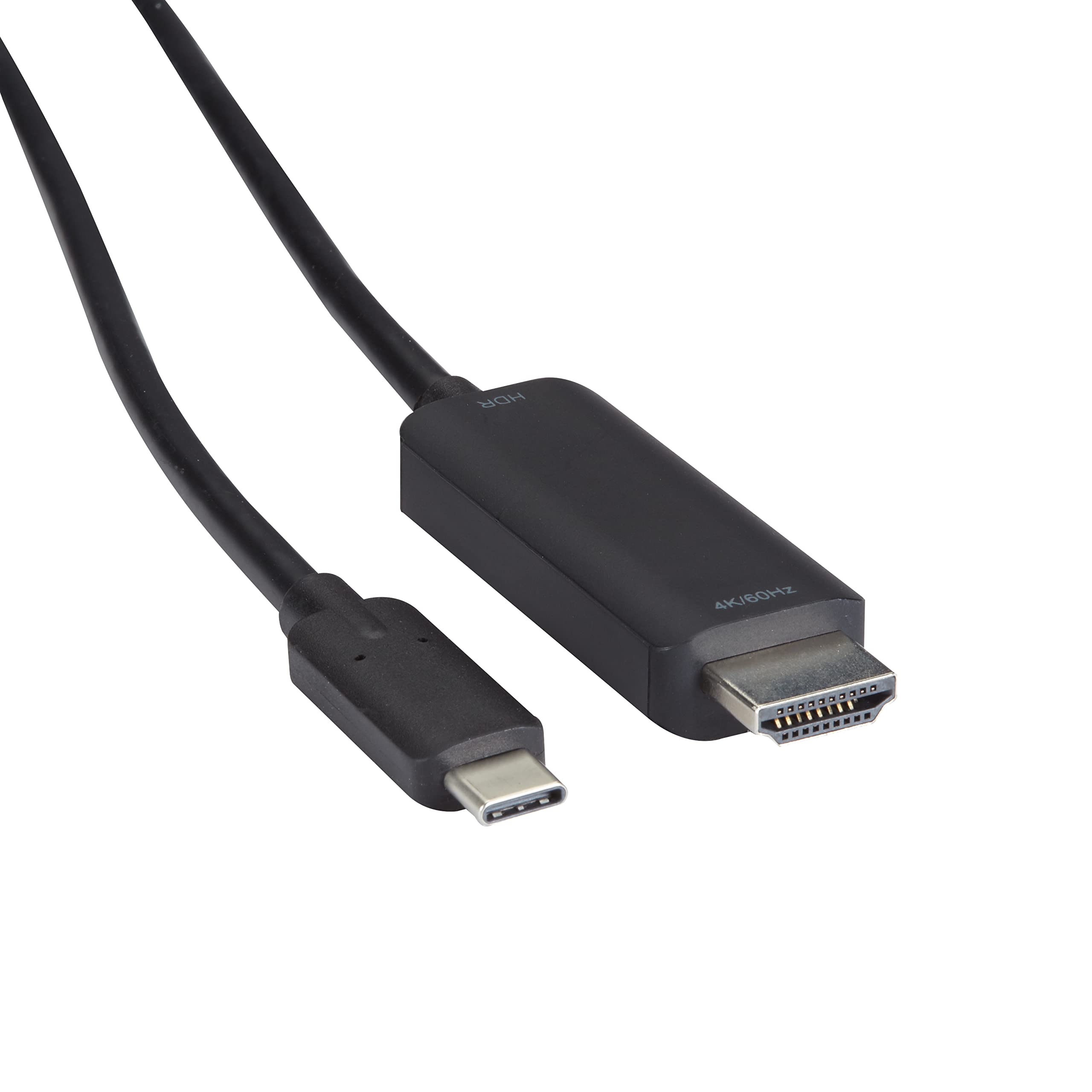 Premium Black USB-C to HDMI Active Adapter Cable 4K 60Hz - Connect Laptop to Monitor/TV for Work, Gaming & Streaming