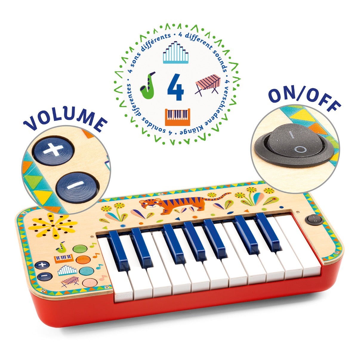 Best Djeco Animambo Synthesizer - Musical Keyboard Toy for Kids | Fun Learning & Creative Play | Perfect for Birthday Gifts & Early Childhood Music Education