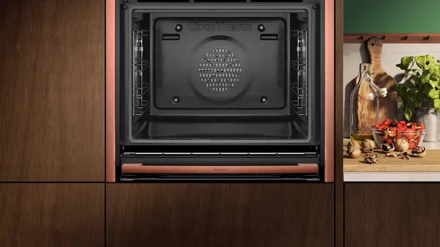 Neff Flex Design 60cm Pyrolytic Oven with Steam Function - Built-in Electric Oven N90 B69VS73Y0A for Modern Kitchens | Perfect for Baking, Roasting & Self-Cleaning