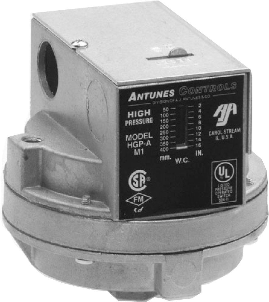 803112509 Gas Pressure Switch, 1-35IN WC Manual Reset for Furnace, Boiler & HVAC Systems - Reliable Safety Control for Home & Industrial Use